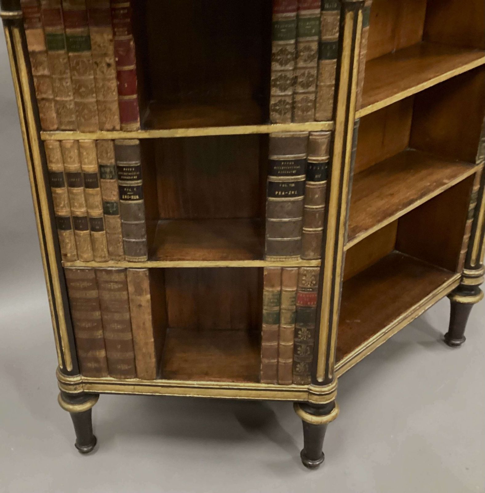 Furniture Splendid Regency Rosewood And Parcel Gilt Open Bookcase / Side Cabinet photo