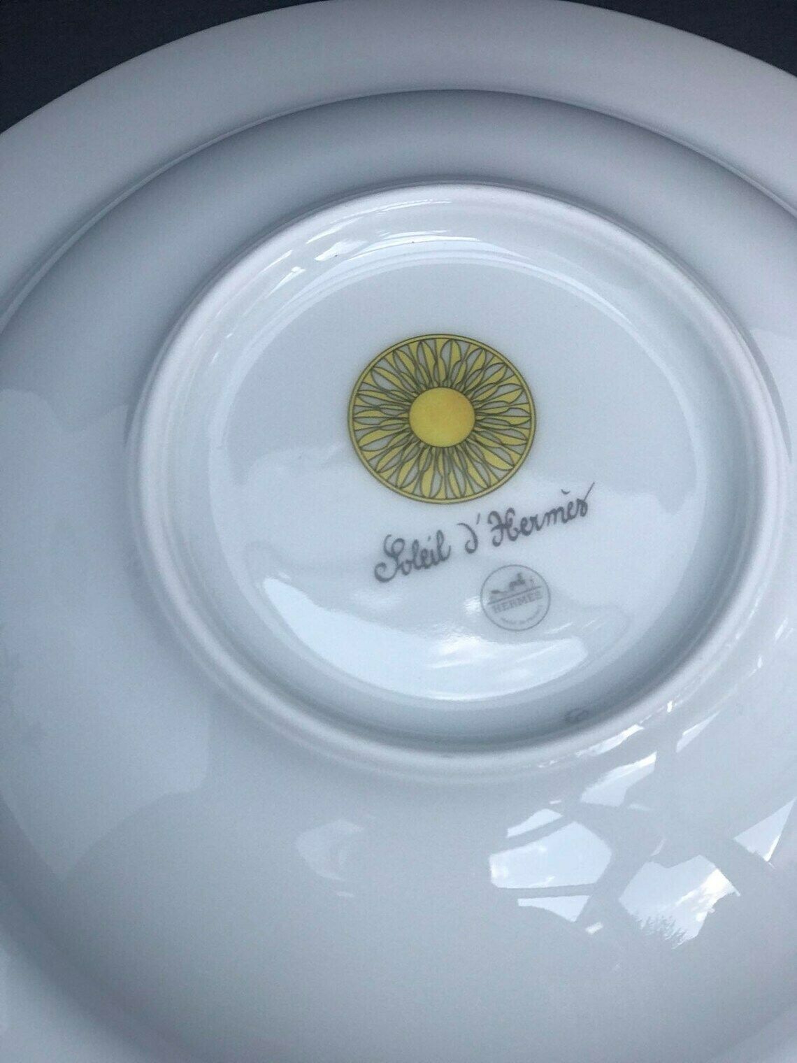 photo furniture Hermes Plates Set Of 2 Soleil D Hermes Pasta/Soup /Risotto Plate Dish Signed Wedding Gift Yellow Table Luxury Gift Wedding Gift
