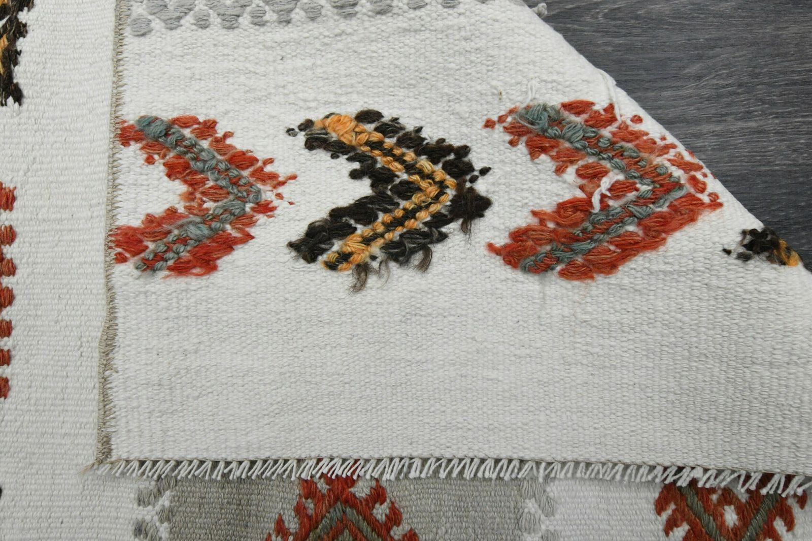 2.1x6.2 Ft, Turkish Kilim Runner, Vintage Runner, Oushak Runner, Flatweave Rug, Wool, Hallway Runner, Handmade, Ikat White, Ethnic Carpet photo vintage