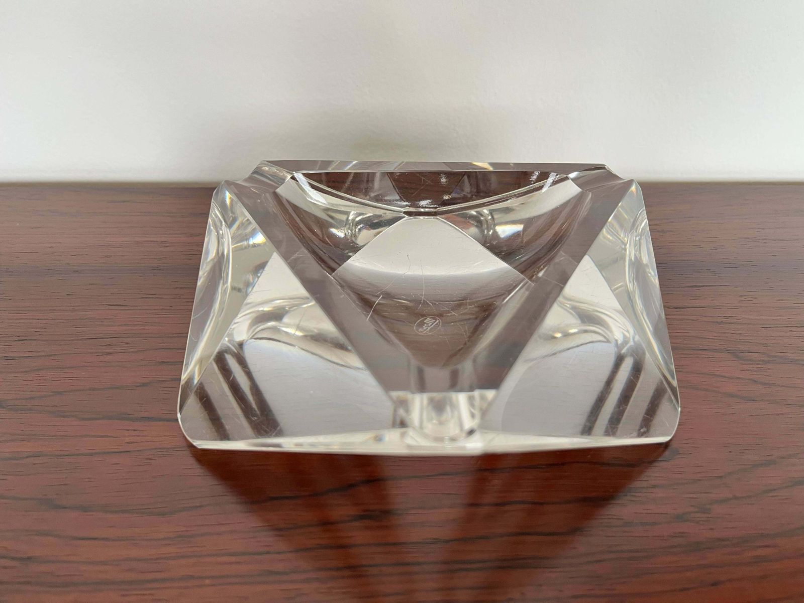 Bohemian Art Glass Ashtray By Vaclav Hanus For Moser, 1960's photo Home Decor