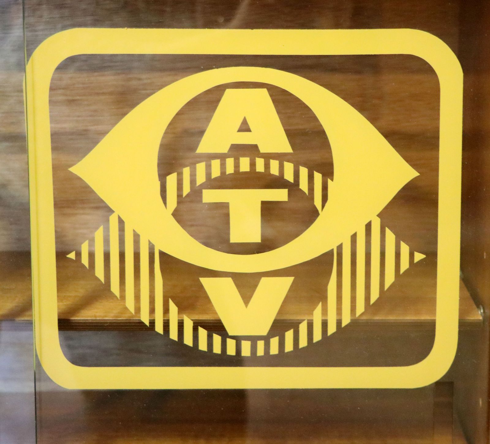 A Wonderful Quality Mid Century Mahogany Veneered Cabinet, Sign Written For Associated Television. photo Furniture