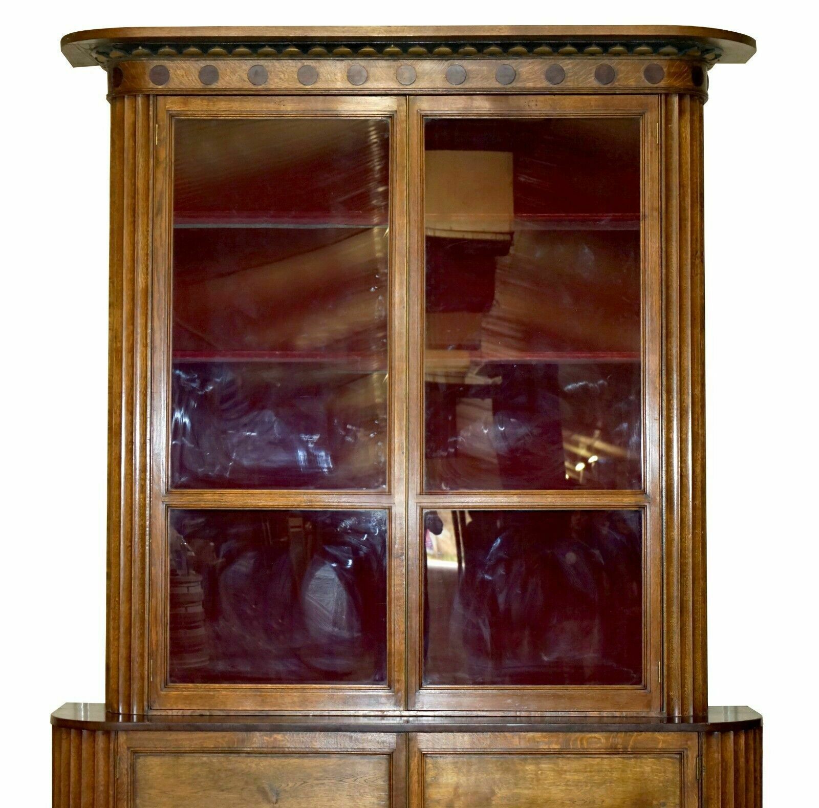 Meter Samuel Pepys 1666 Style Library Bookcase Drawers Part Of Suite photo Furniture