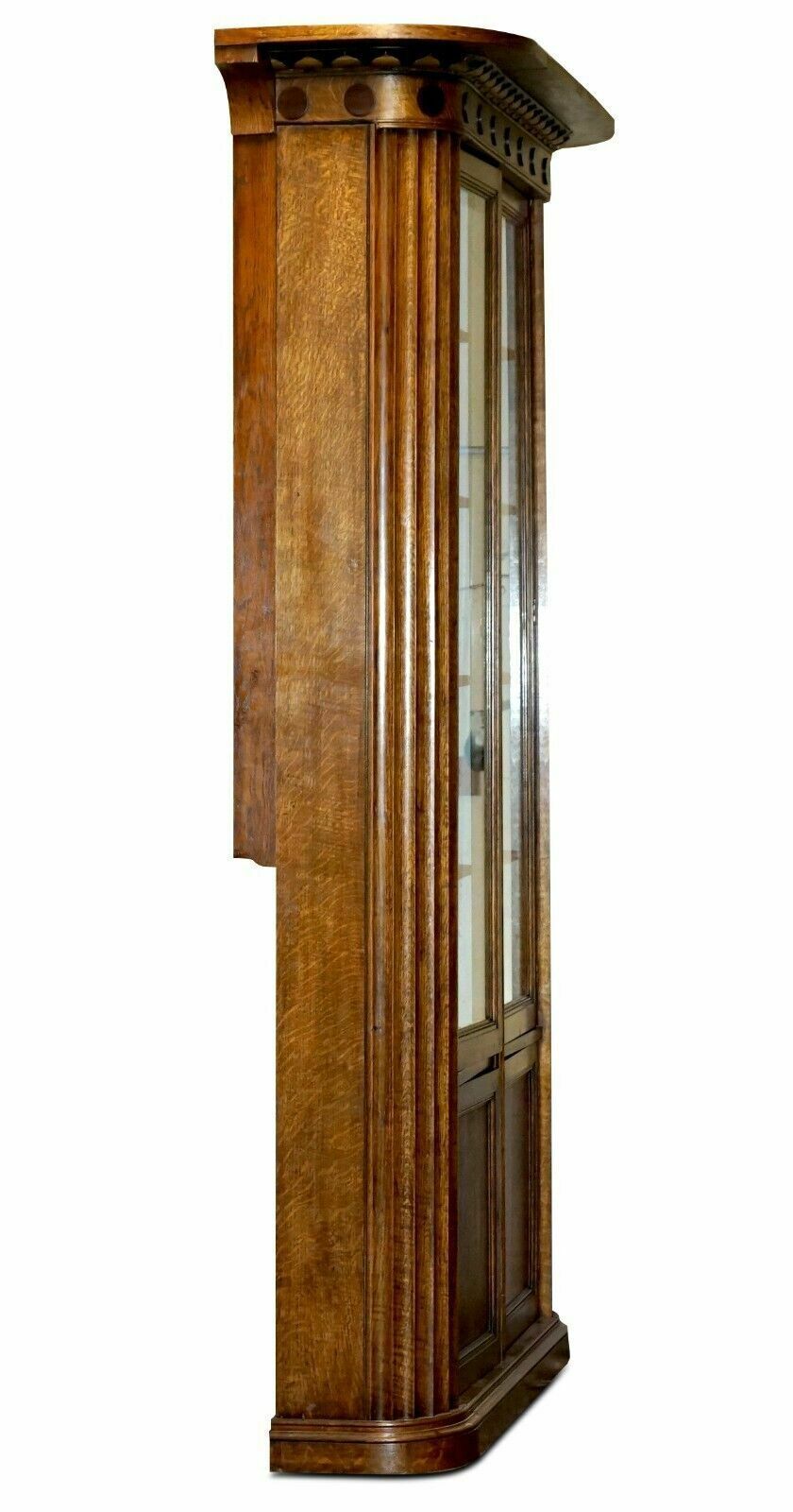 photo for sale Meter Antique Samuel Pepys 1666 Style Library Bookcase Part Of Suite