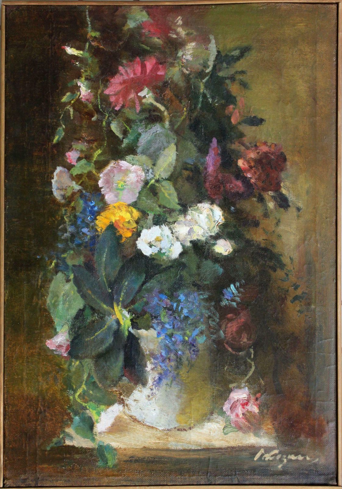 Vladimir Kozin Flowers. 1997, Canvas, Oil, 67x46 Cm 1997 photo furniture