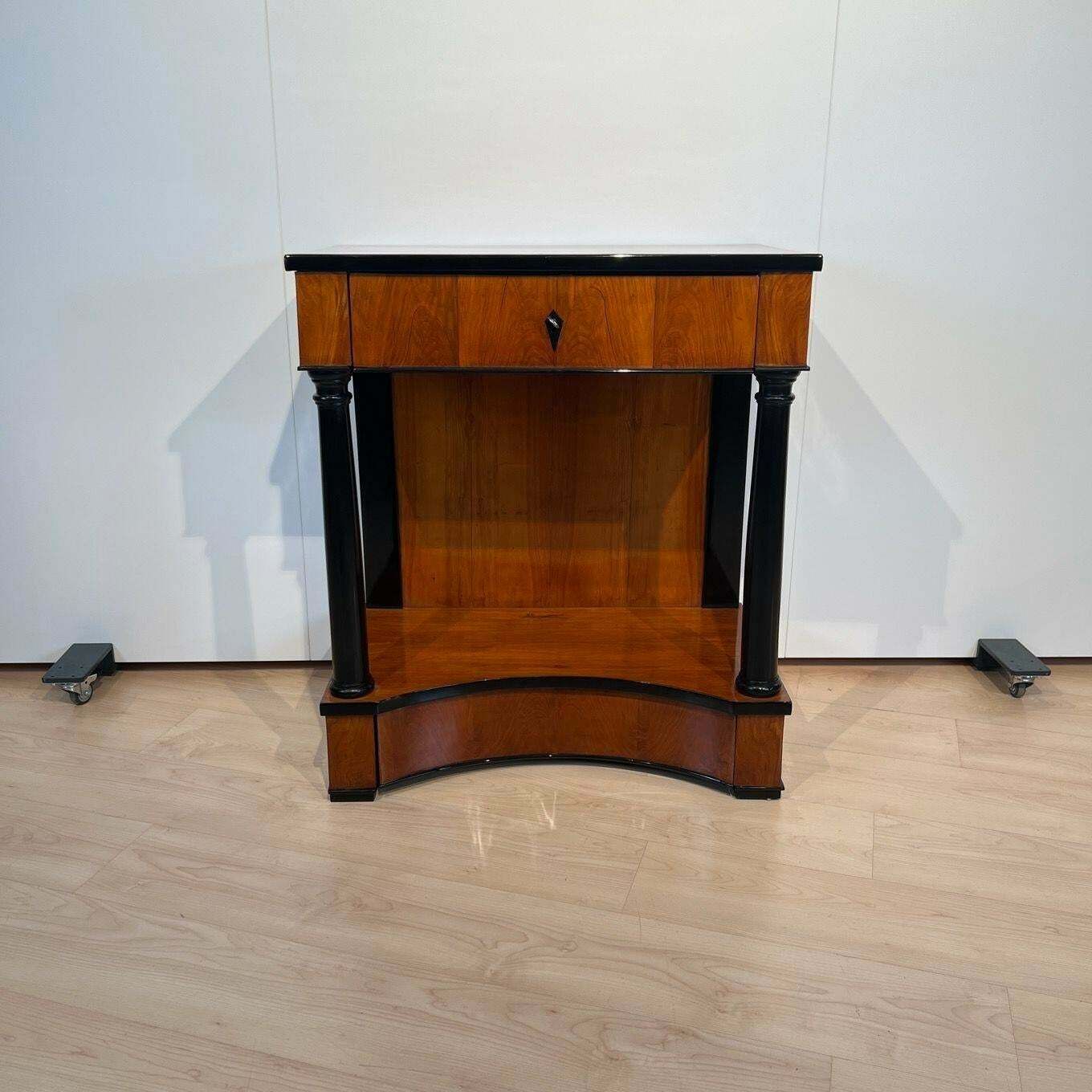 Biedermeier Console Table, Cherry Veneer, Two Drawers, South Germany Circa 1820 photo buy