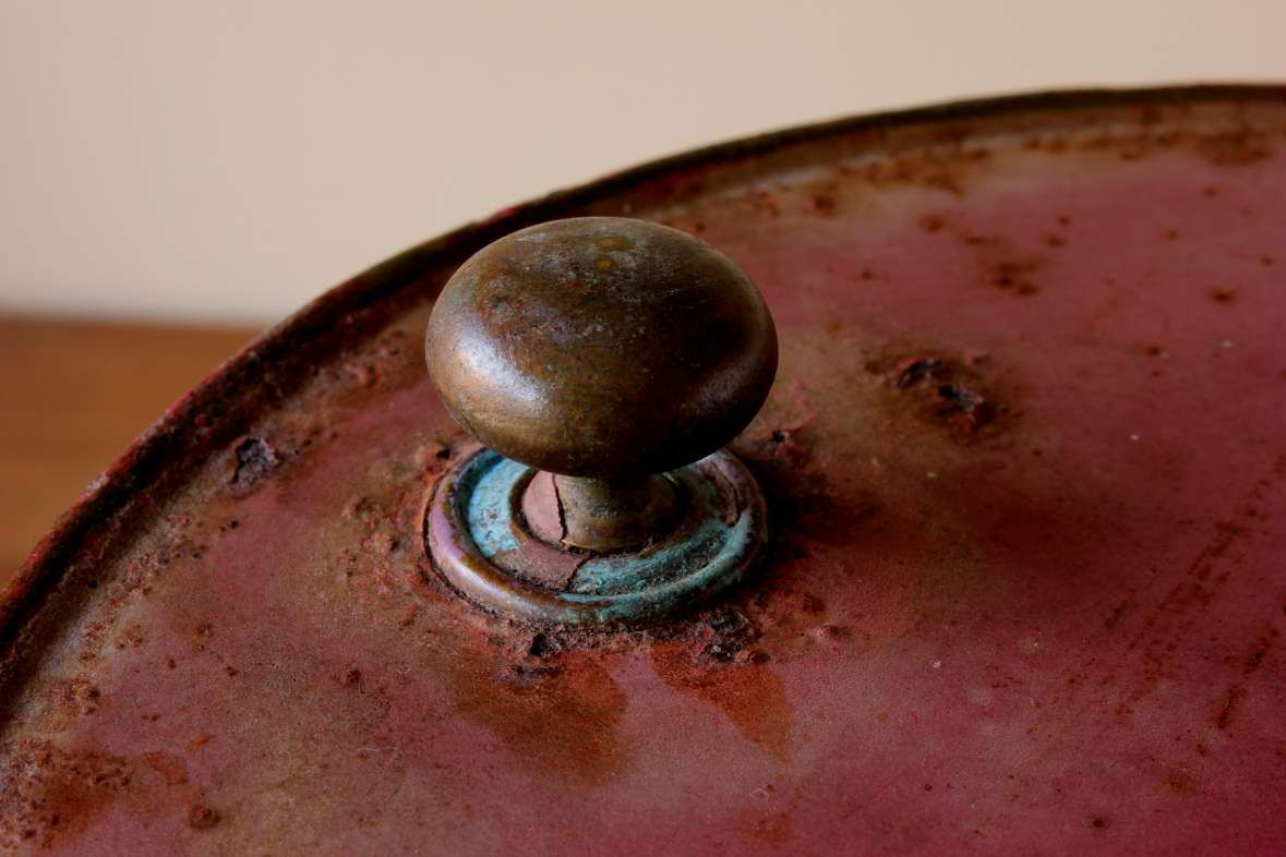 Street Vendor Hot Saveloy Steamer. Tin Toleware Hot Dog Sausage Cooker. photo buy