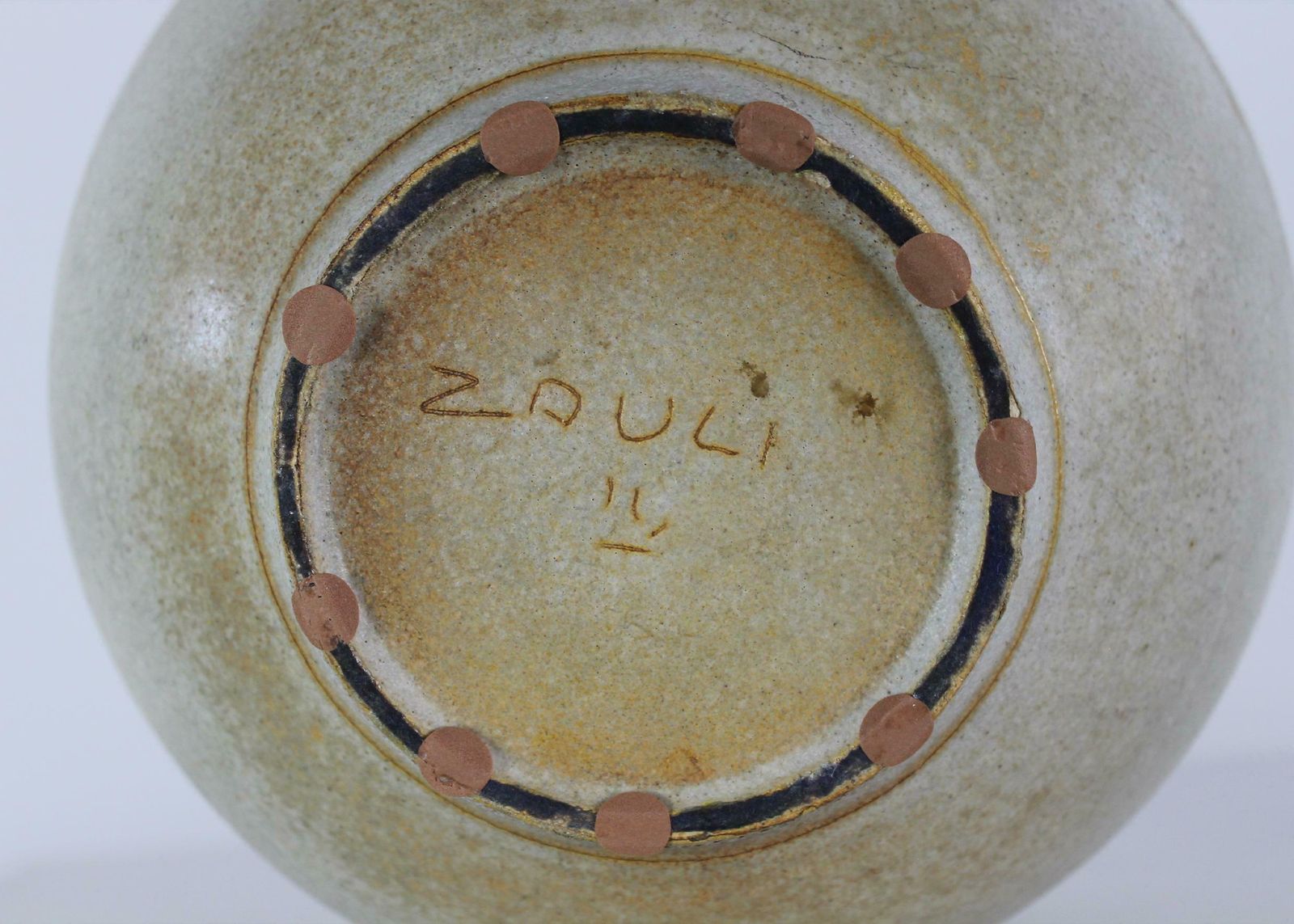 Decorative Vase In Stoneware With Signature By Carlo Zauli 1960s Italy photo buy