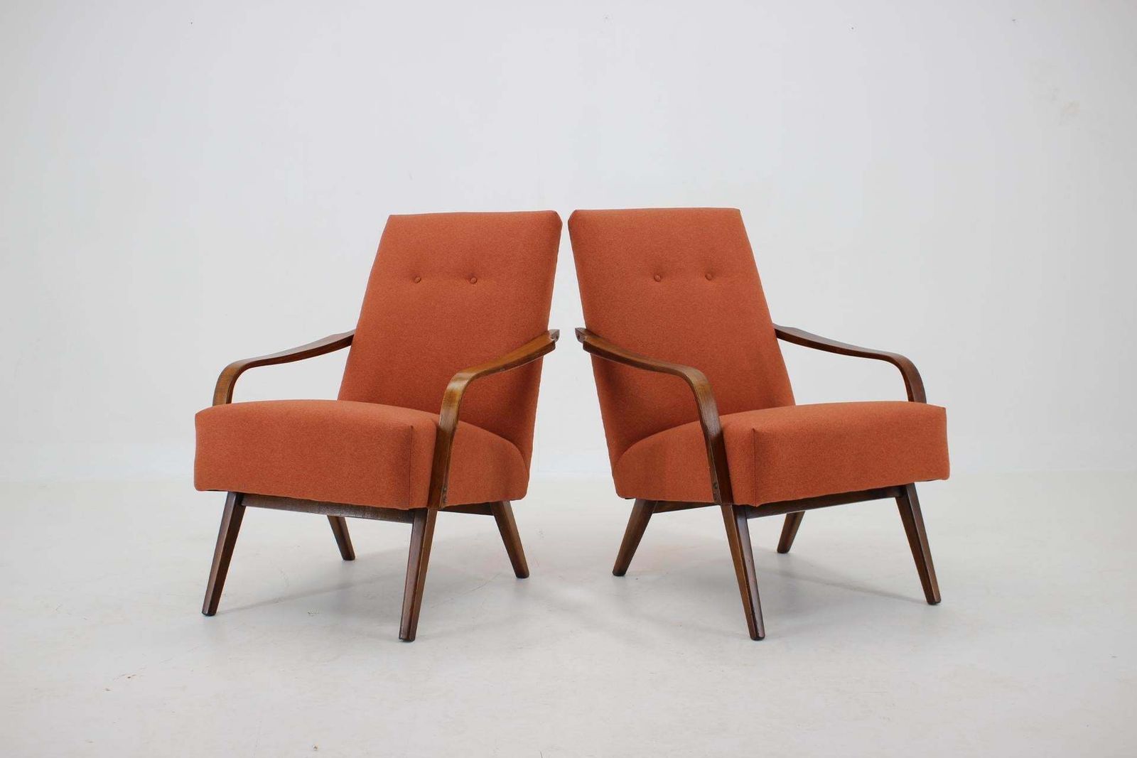 1960s Pair Of Vintage Armchairs, Czechoslovakia photo furniture