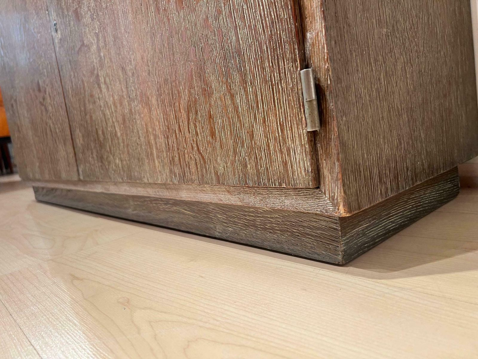 photo furniture Art Deco Office Cabinet, De Coene Frères, Limed Oak, Belgium Circa 1935