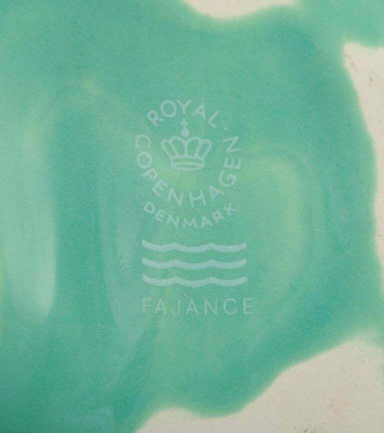 Royal Copenhagen. "4 All Seasons". Two Organic Shaped Bowls In Faience. photo 194.0