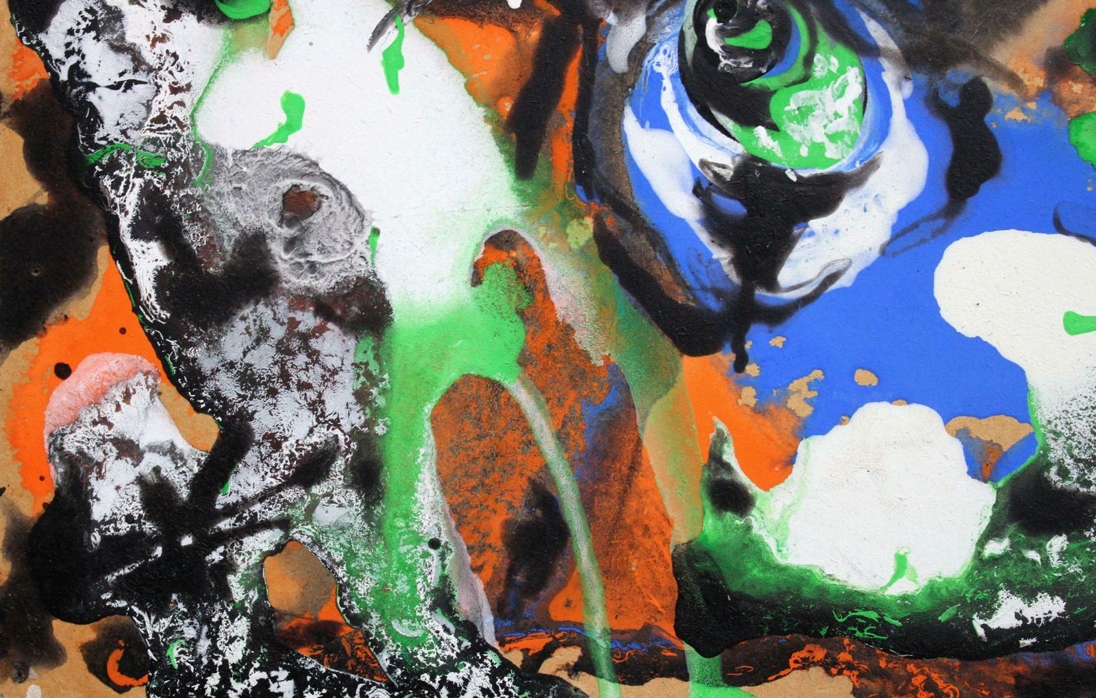 Ivars Zaikins Gathering. Cardboard, Mixed Media, 39x43 Cm 2000s photo for sale