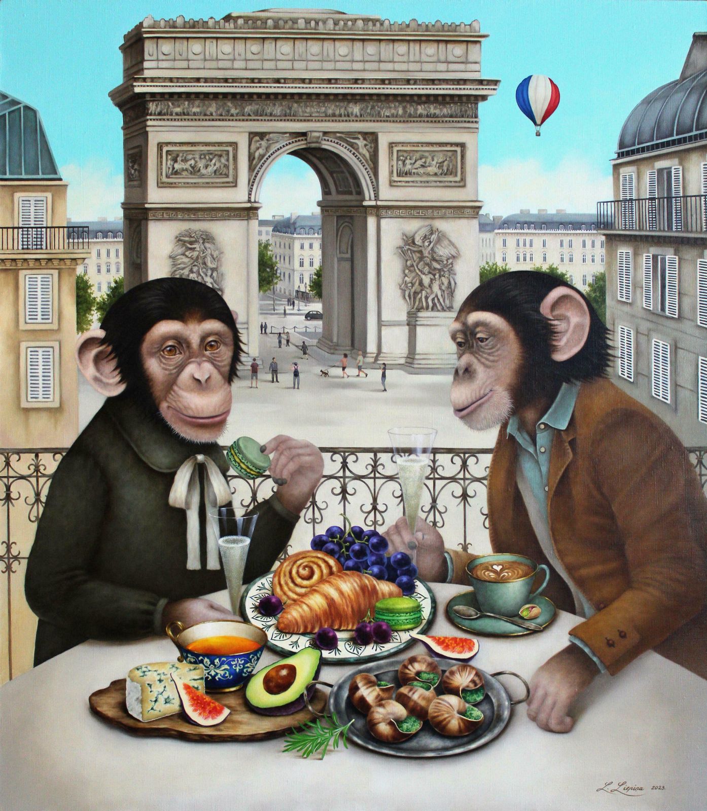 Liene Liepina La Vie Est Belle. 2023, Oil On Canvas, 2023