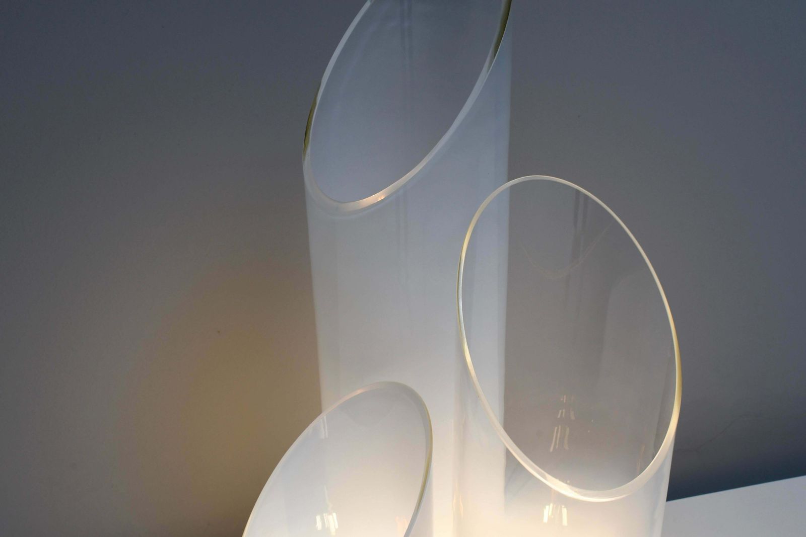 Large Murano Glass Table Lamp By Carlo Nason For Mazzega, Italy 1970s photo for sale