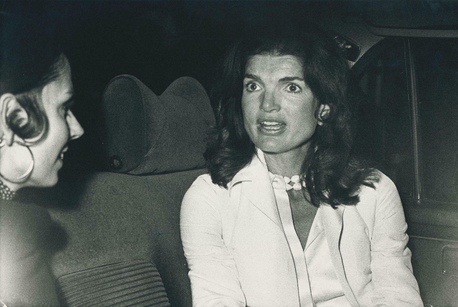 Göksin Sipahioglu Jackie Kennedy, Black And White Photograph, Circa 1970s 1970s