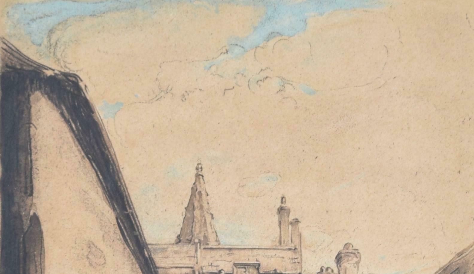 William Nicholson New College Lane, Oxford Lithograph By William Nicholson 1902   1904 photo for sale