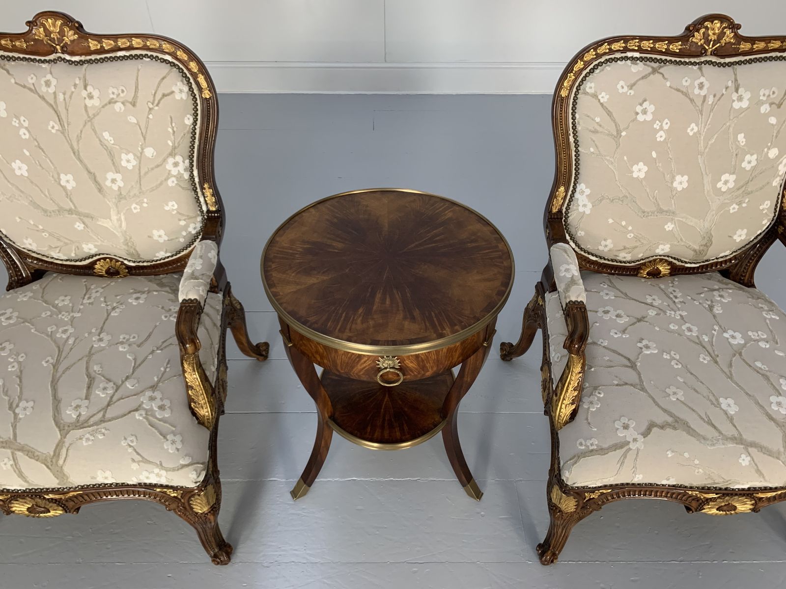 Pair Of Theodore Alexander “Spencer House” Armchairs & Table – Rrp £11,000 photo 4900.0