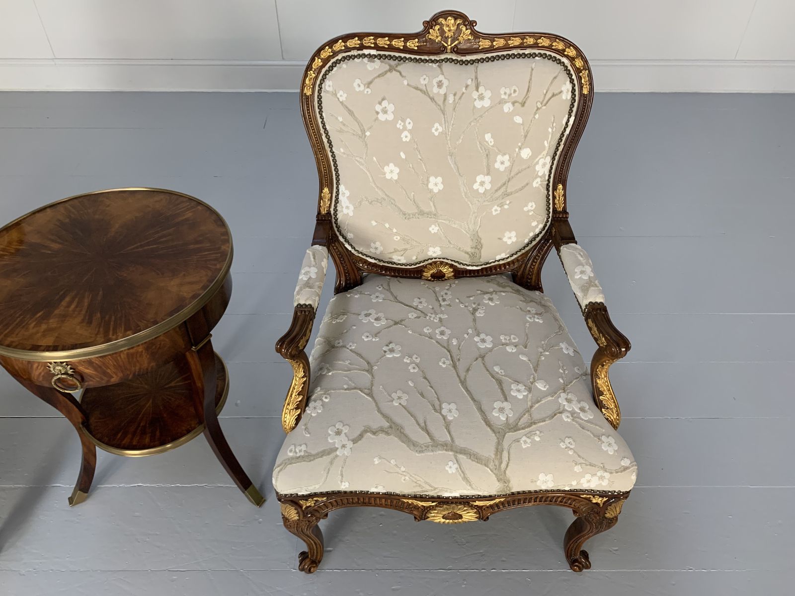 Pair Of Theodore Alexander “Spencer House” Armchairs & Table – Rrp £11,000 photo vinterior