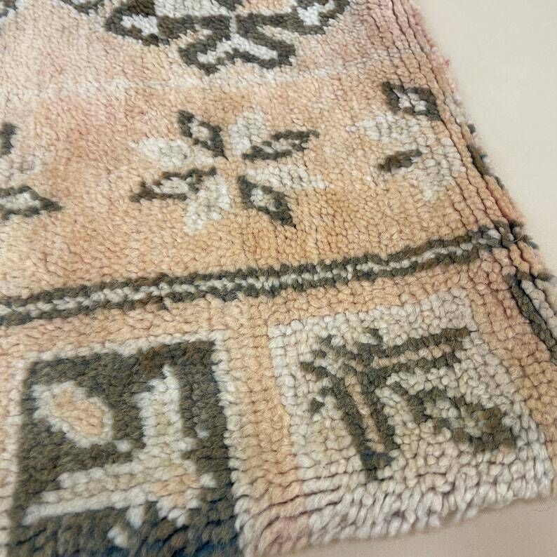 Antique Kilim Berber Cushion Moroccan Pillow Feather Filled Handwoven Patterned photo vintage