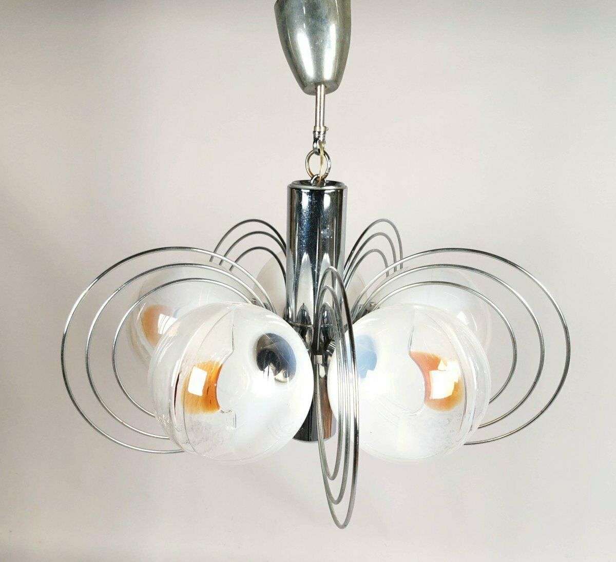 Murano Glass Chandelier. Mazzega Editions. Year 70 photo Lighting