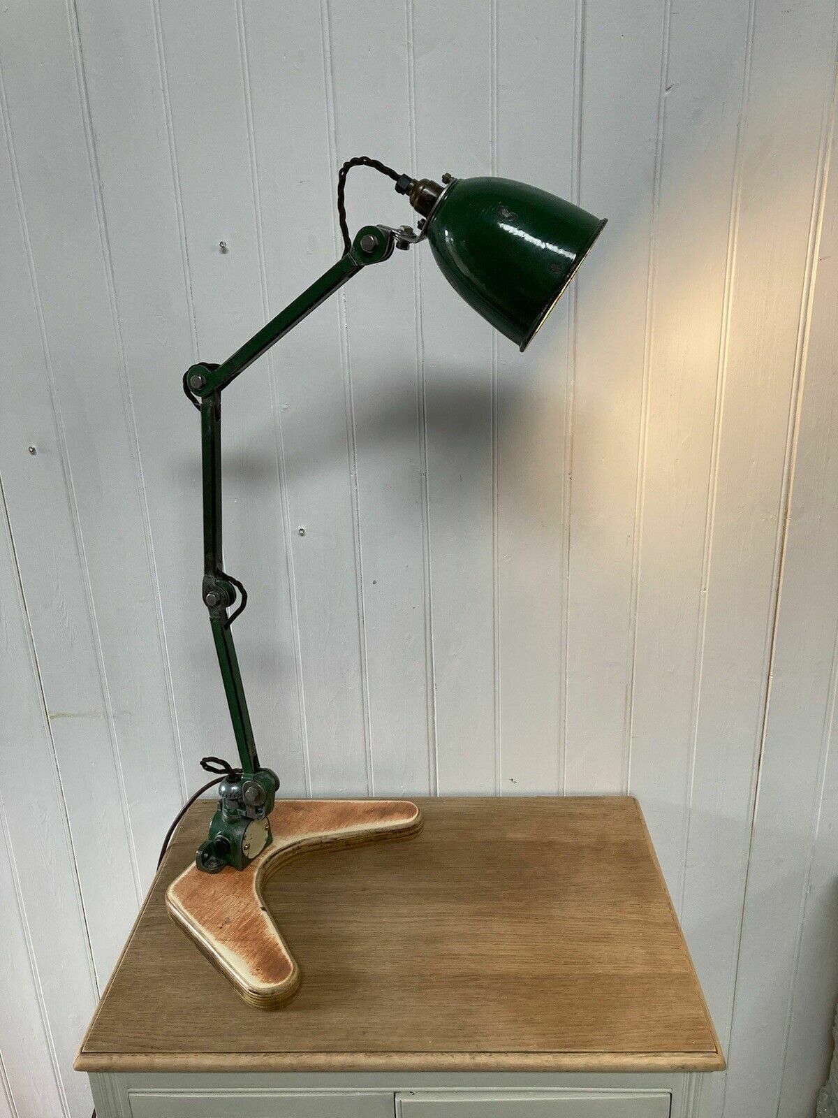 Elegant Refurbished Edl Vintage Machinists Engineers Lamp Pat Tested
