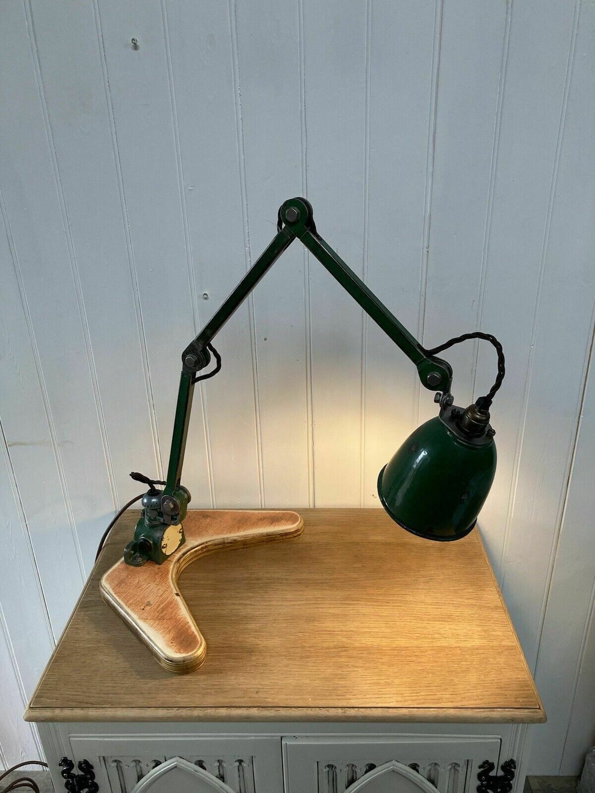 Elegant Refurbished Edl Vintage Machinists Engineers Lamp Pat Tested photo for sale