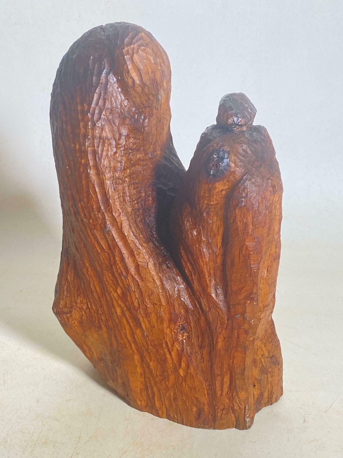 photo vinterior Sculpture In Wood Butalist Design, 1950s France