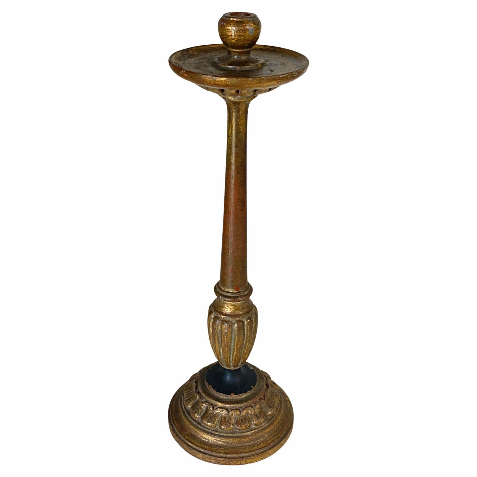 Gillt Wood Candle Holder Or Candlestick France, 1950
