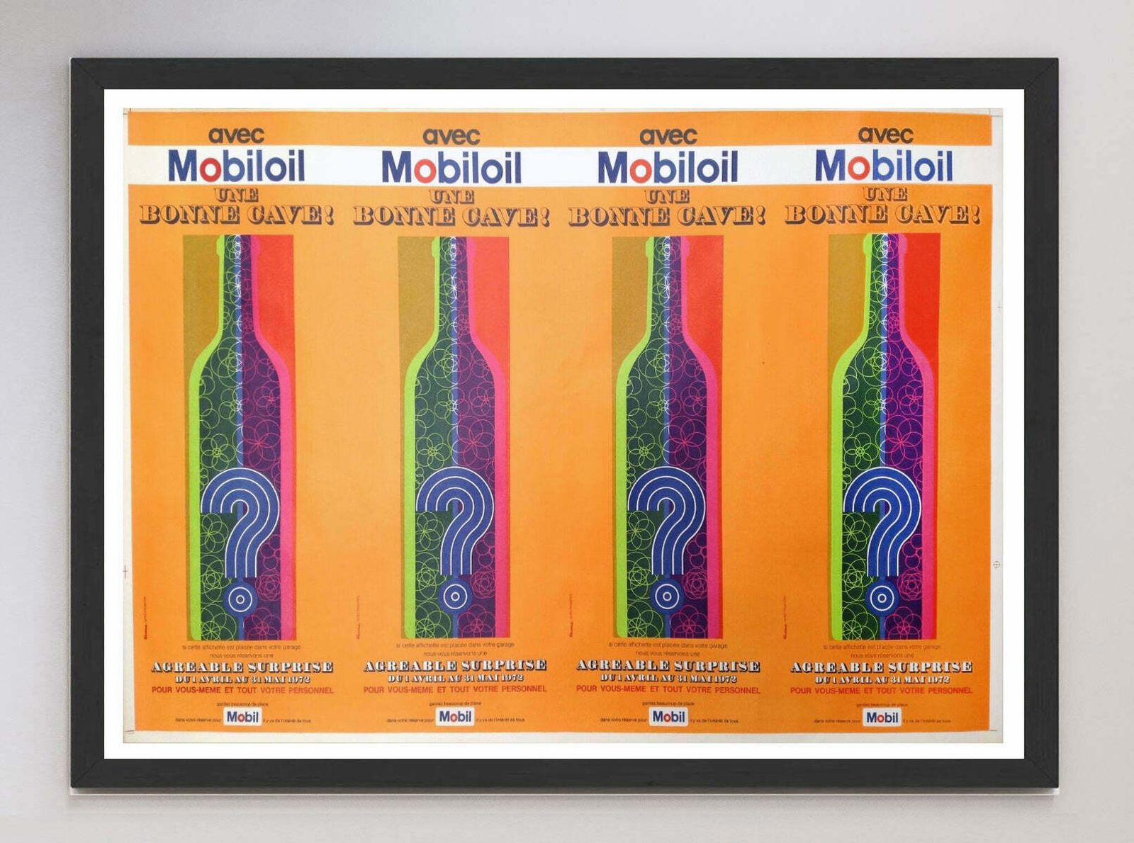 Mobil Oil   Une Bonne Cave!, 1970s photo furniture