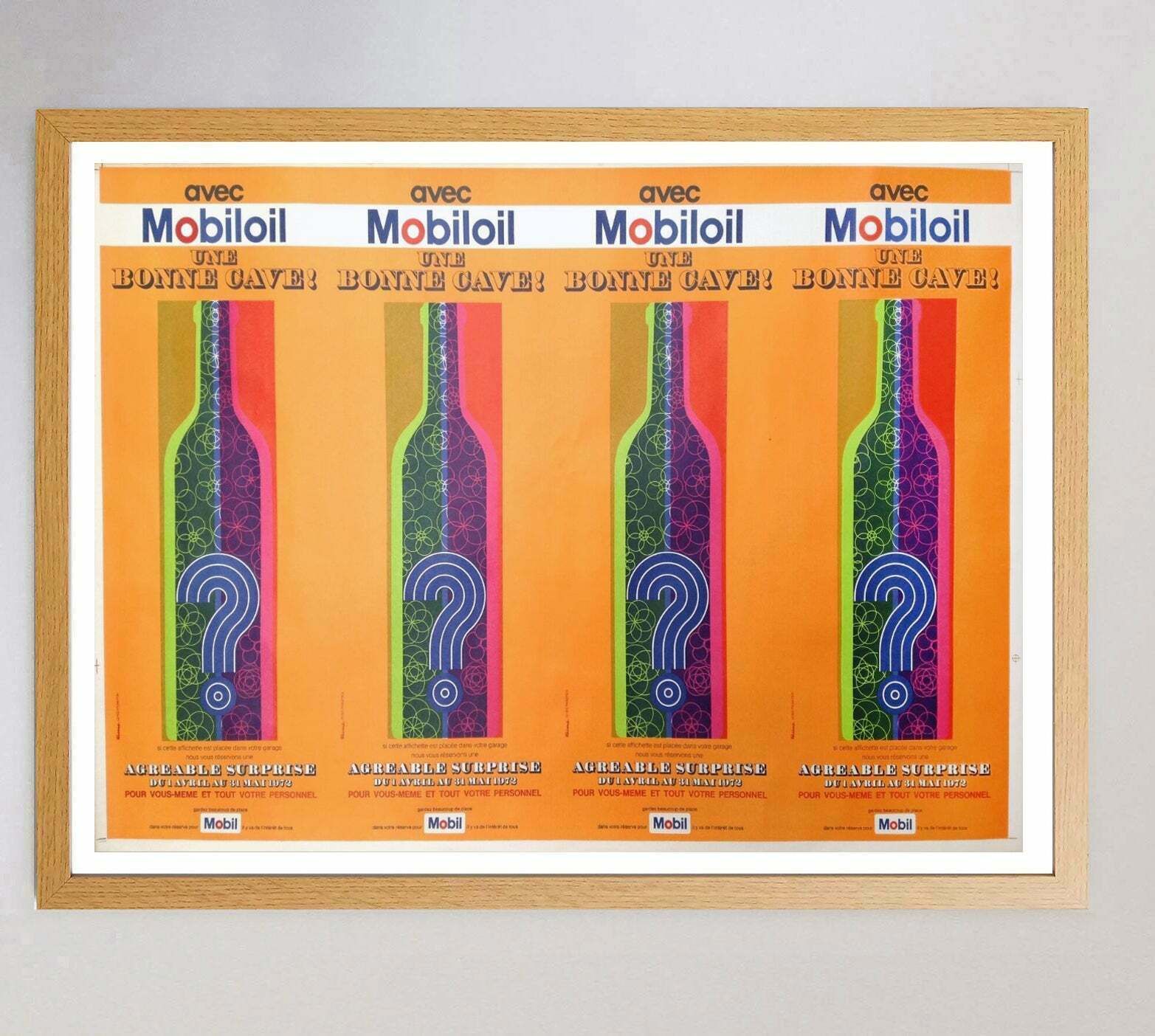 Mobil Oil   Une Bonne Cave!, 1970s photo Art