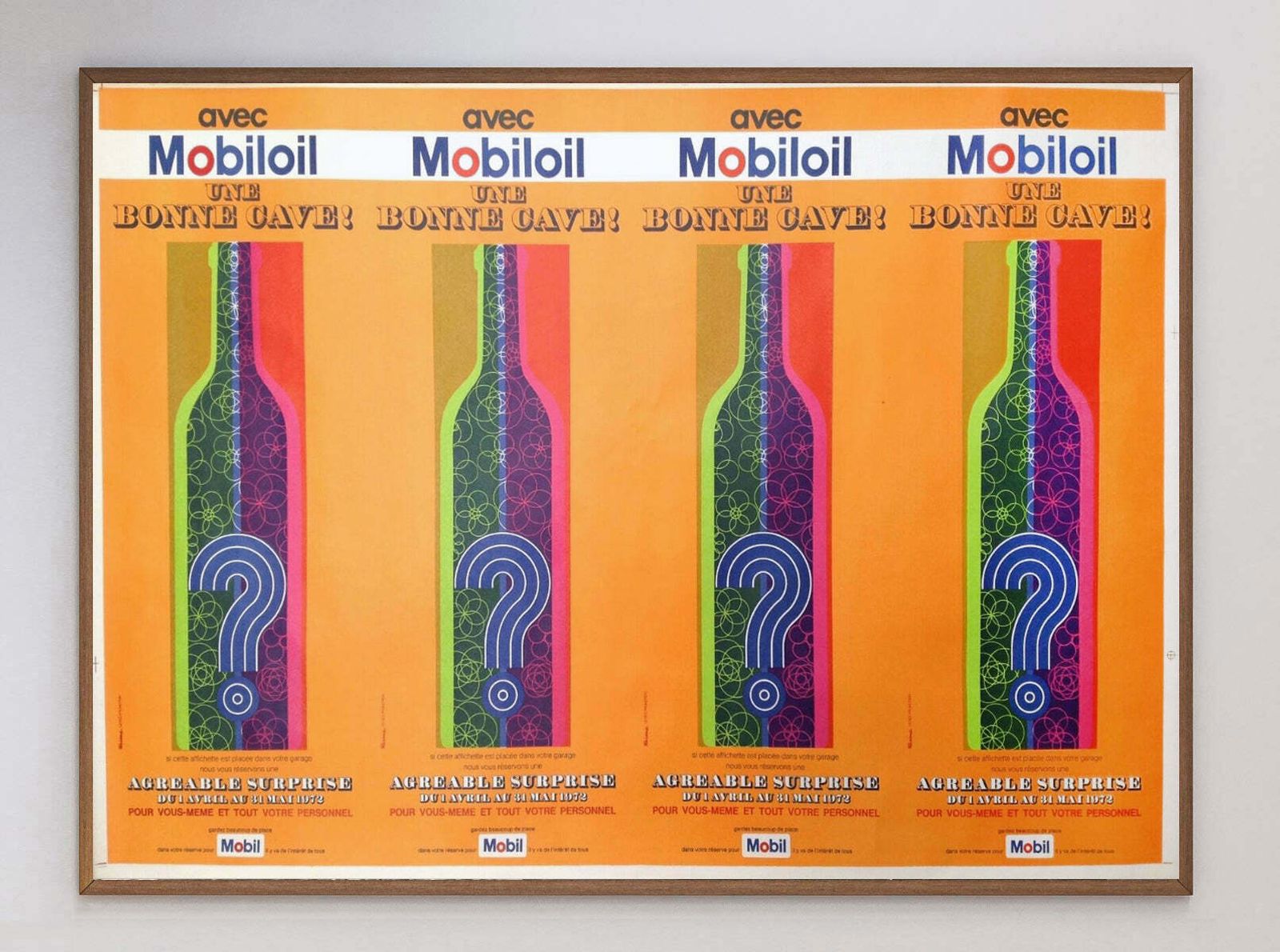 Mobil Oil   Une Bonne Cave!, 1970s photo 500.0