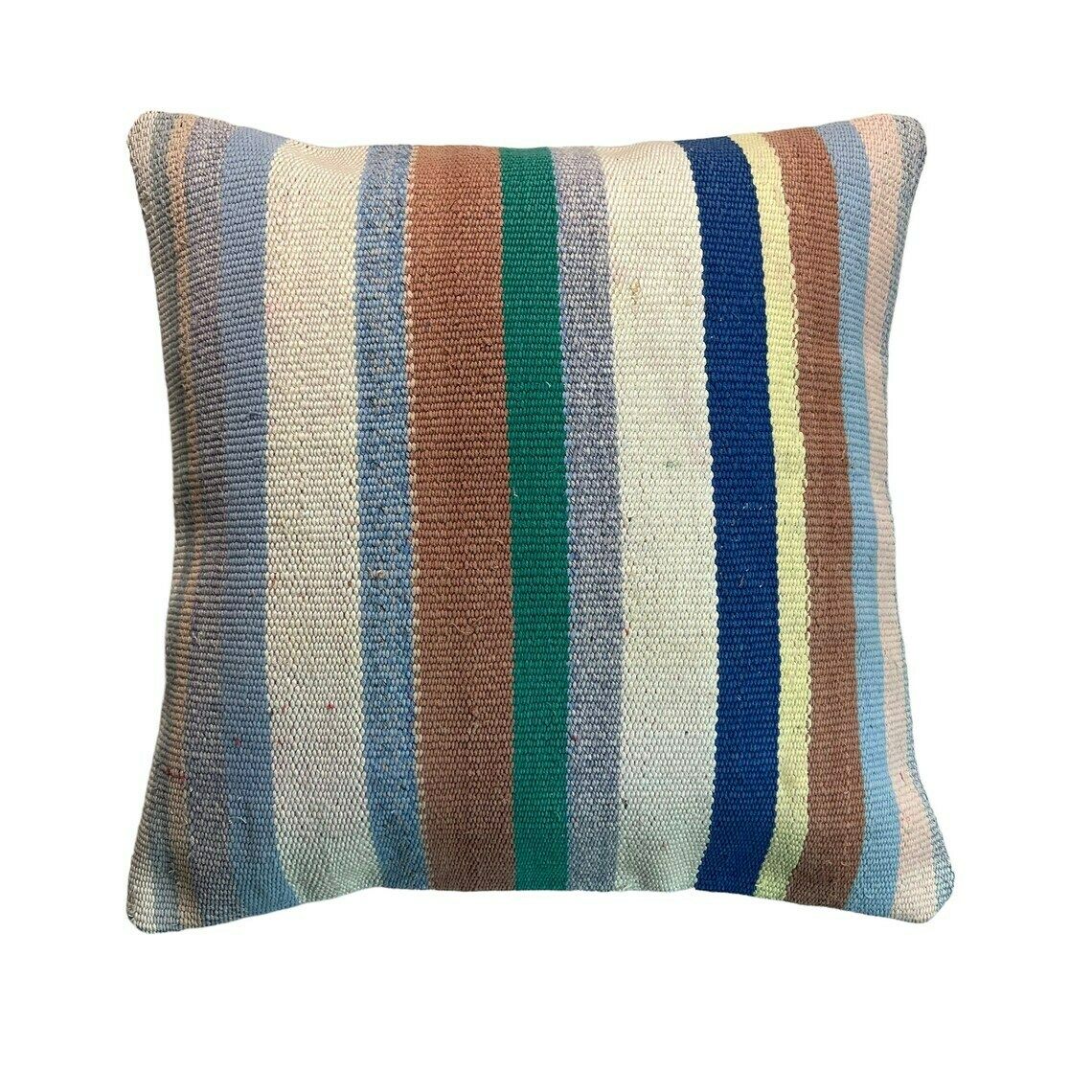 Ethnic Kilim Pillow,  Pillow Cover, Bohemian Kilim Pillow, Handwoven Kilim Pillow, Sofa Throw Pillow, Meditation Kilim Cover