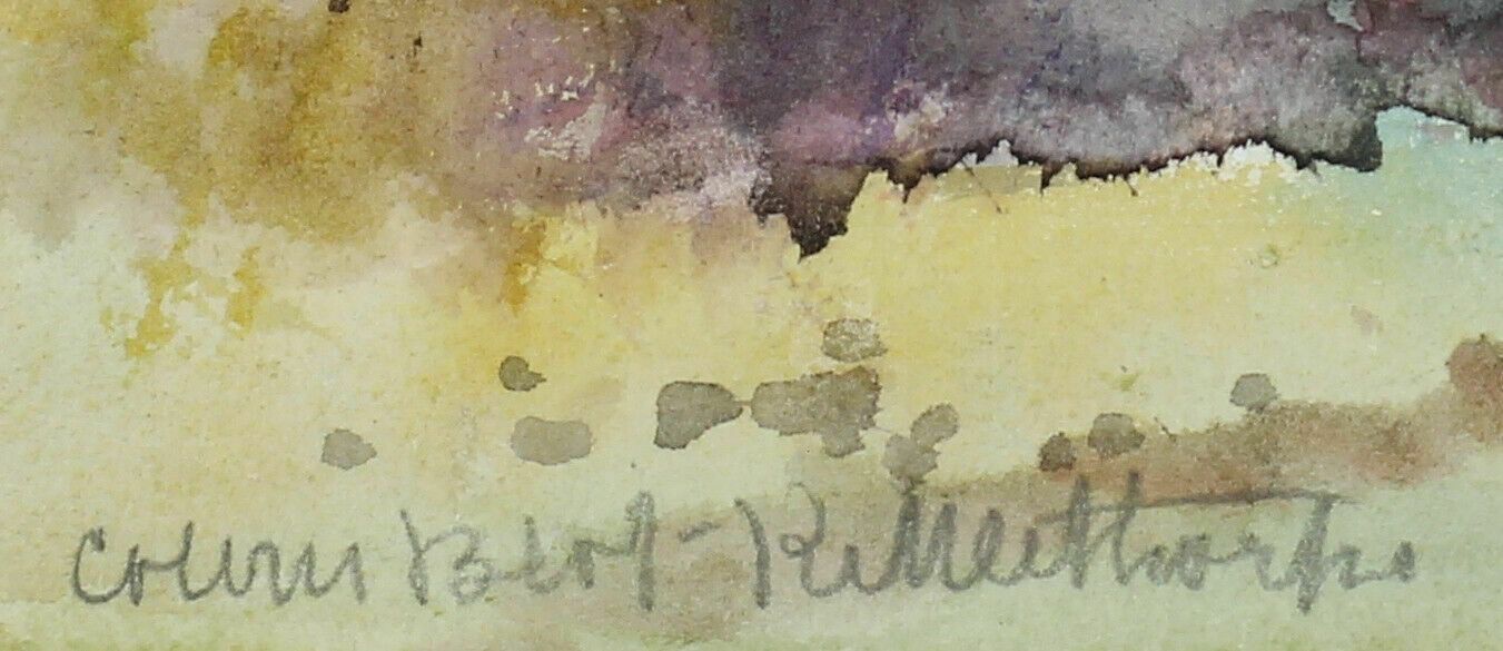 Watercolour By Newlyn Artist John Gutteridge Sykes. Rawethorpe. photo furniture
