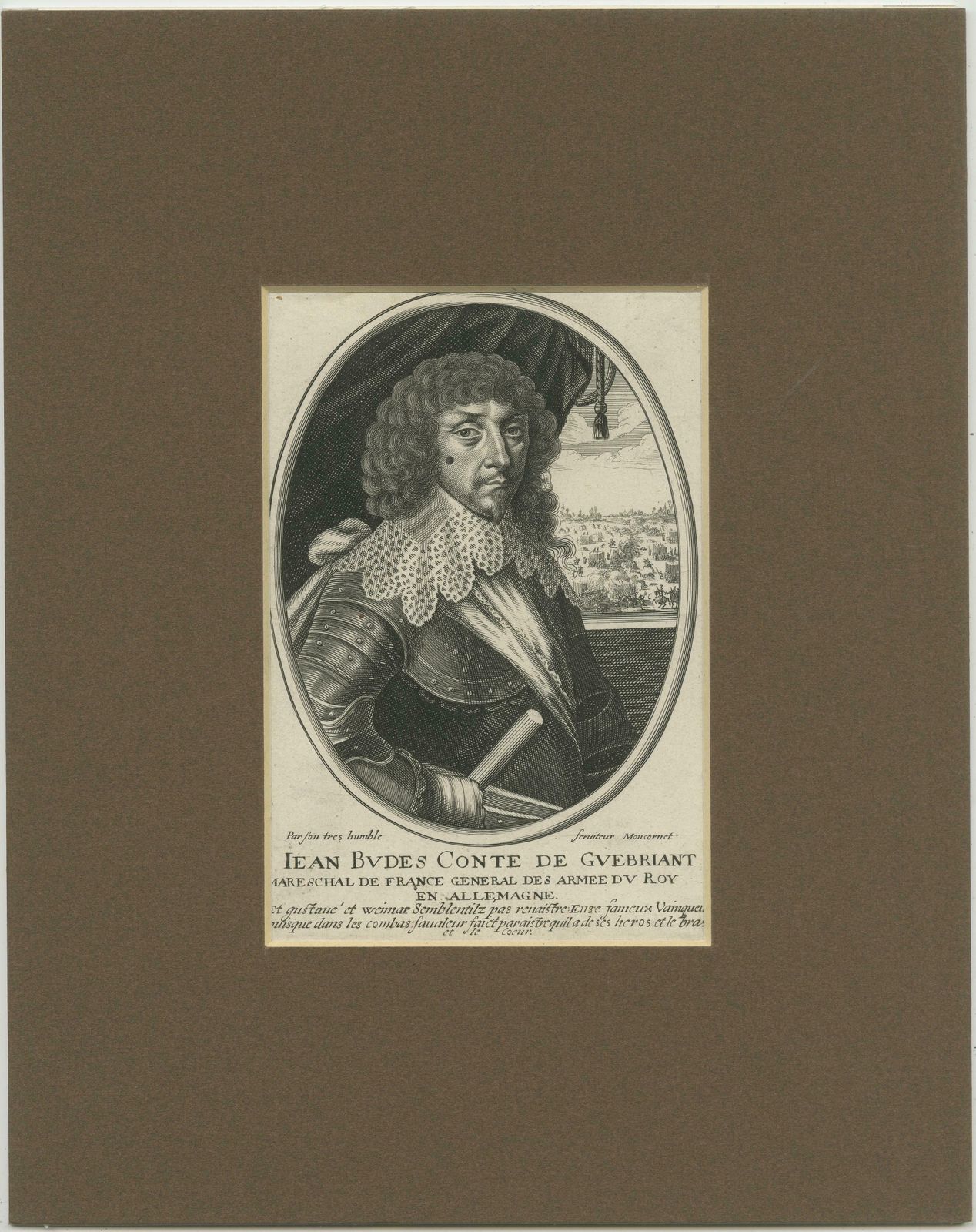 Antique Portrait Of Jean Baptiste Budes, Comte De Guébriant photo furniture
