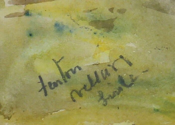 Watercolour By Newlyn Artist John Gutteridge Sykes. Fenton. photo furniture