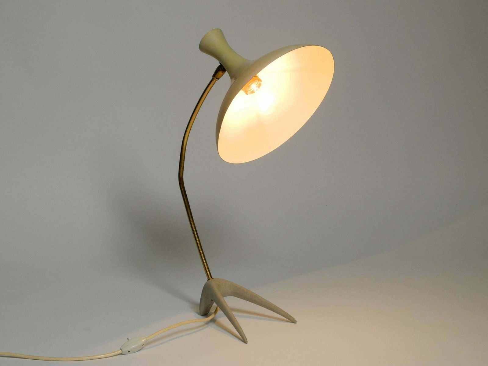 Large Mid Century Modern Crow's Foot Table Lamp By Karl Heinz Kinsky For Cosack photo Lighting