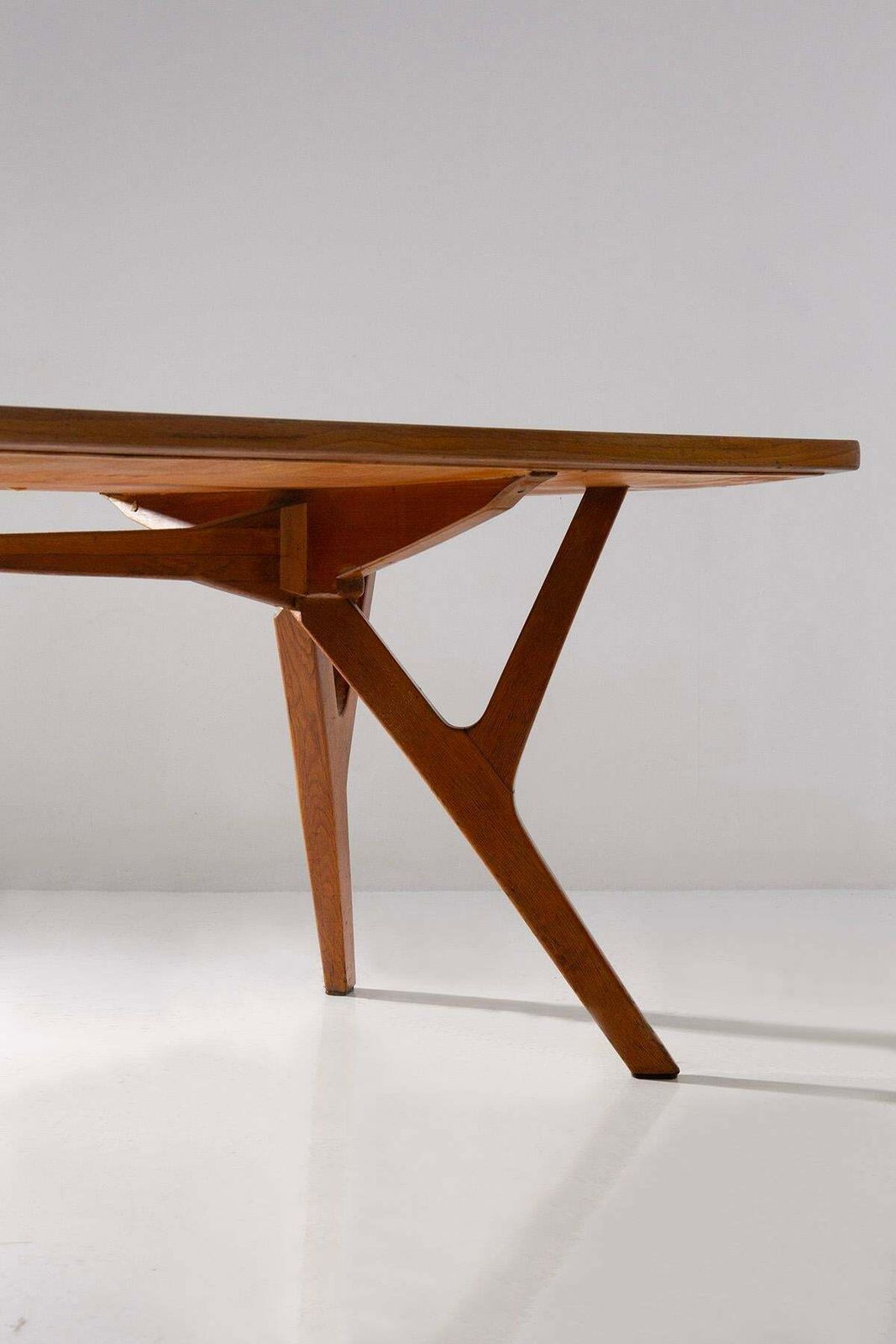 Furniture Carlo Mollino Rare Italian Dining Table, Early Patina photo