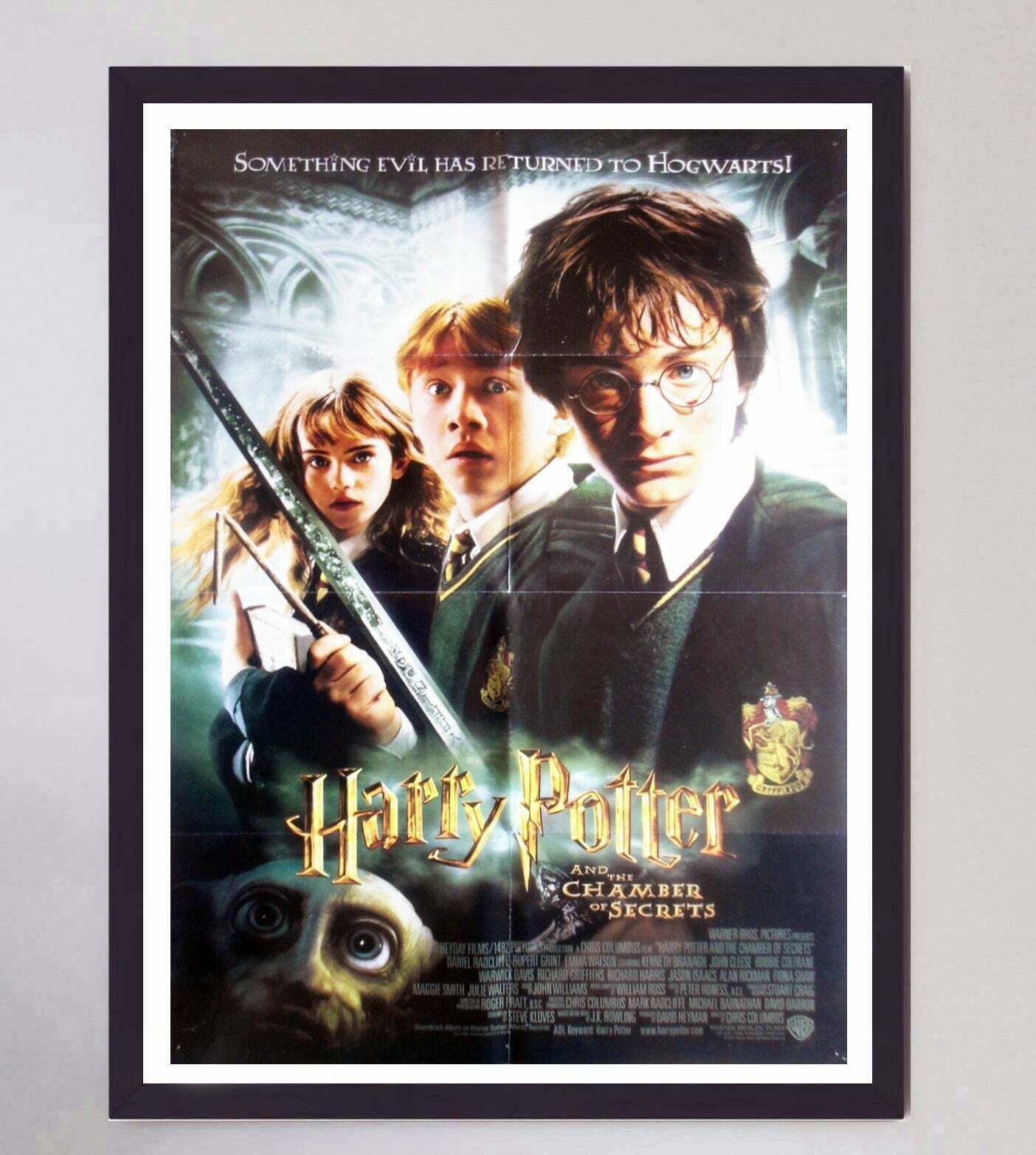 Original Vintage Poster Harry Potter And The Chamber Of Secrets photo furniture