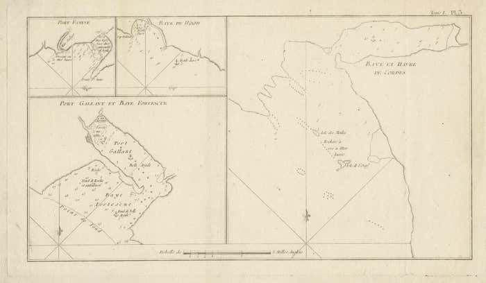 Antique Map Of Cordes Bay And Surroundings photo for sale