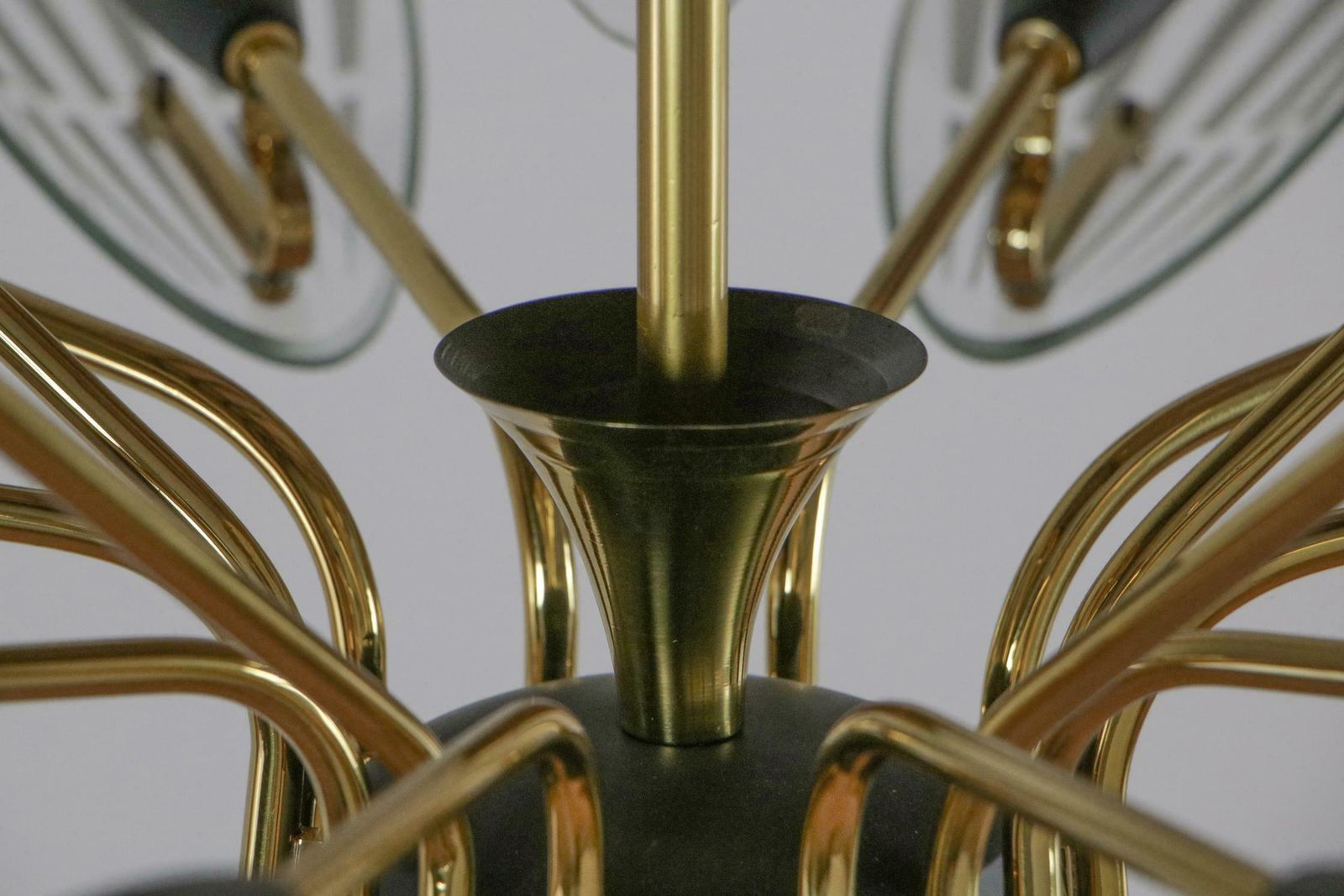 3344.0 Italian Mid Century Fifteen Ligths Chandelier Fontana Arte Style, 1950 photo