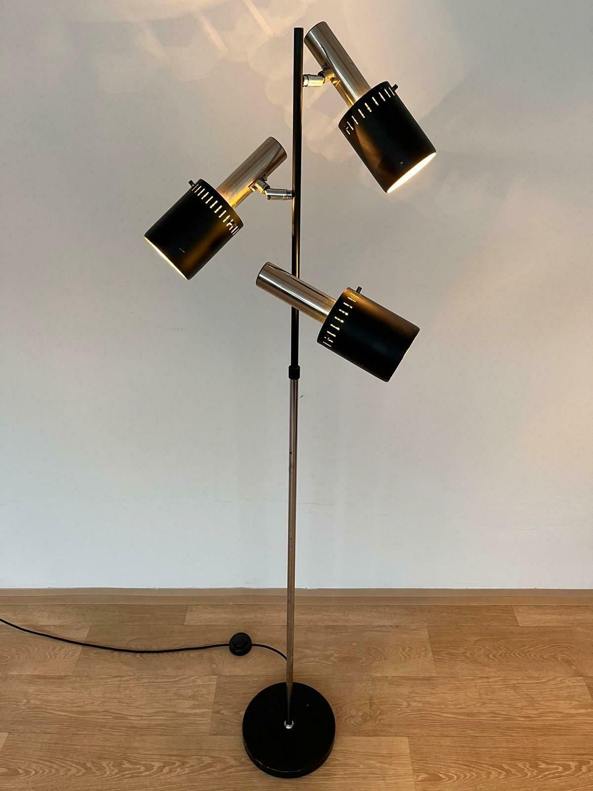 Midcentury Rare Floor Lamp In Style Of Jo Hammerborg, Denmark, 1970s photo furniture