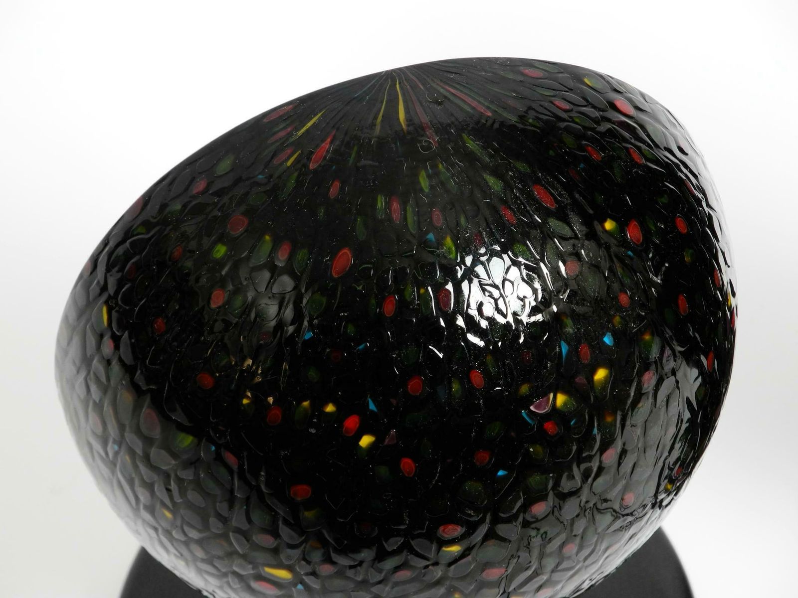 photo buy Pair Of Large 80s Italian Postmodern Table Lamps Made Of Colored Murano Glass