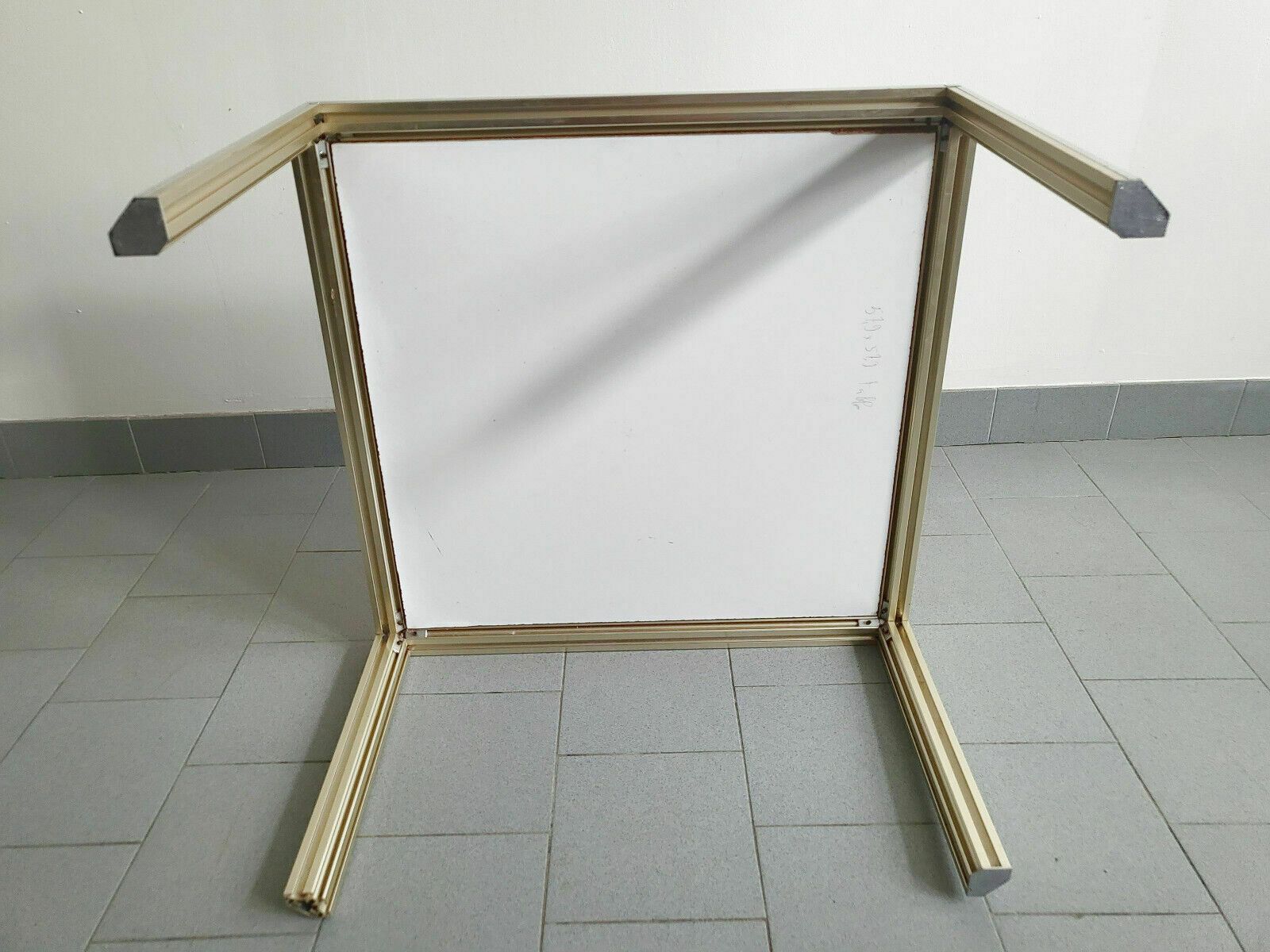 Low Table Table Vintage Court Court 60s In Aluminium   Formica 60s 1960s photo vintage