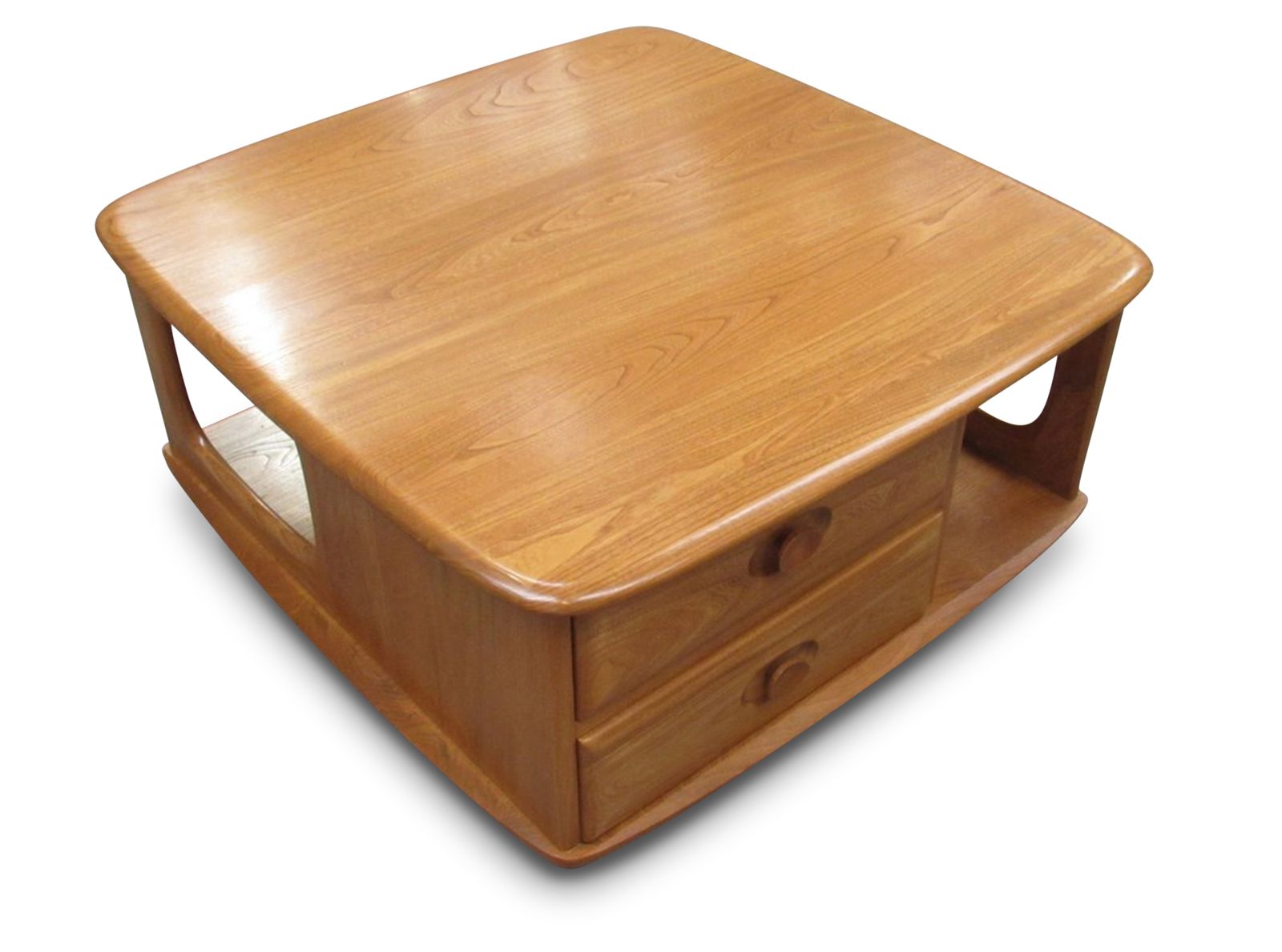 Ercol Pandora's Box Light Elm Finish On Castors Mid Century Modern Made & Designed In England Ol photo furniture