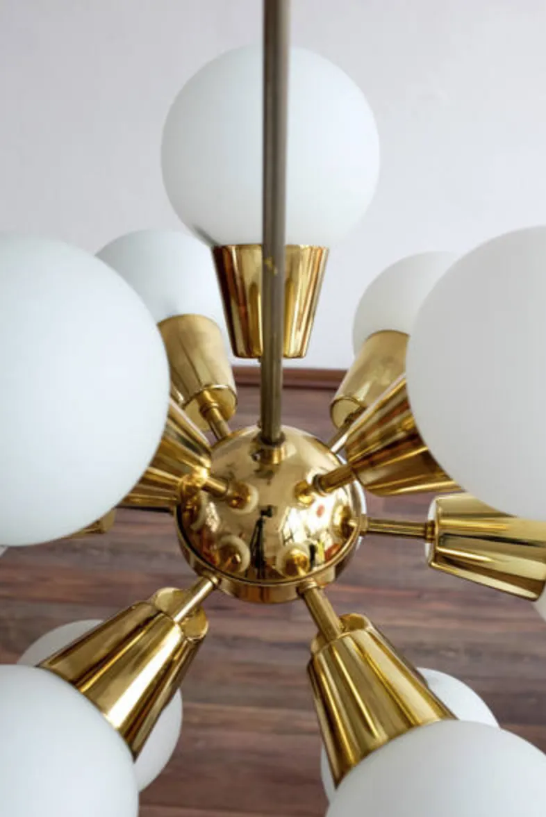 Stunning Sputnik Chandelier By Np Lustry Kamenický šenov photo Lighting
