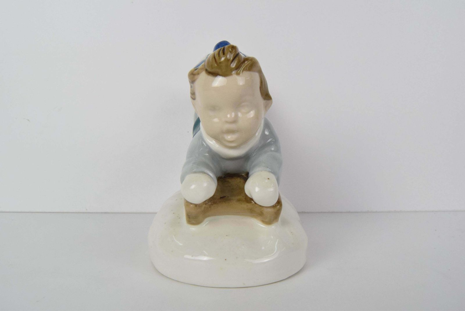 Rare Beautiful Design Porcelain Boy Figurine By Ella Strobach König/ Royal Dux photo furniture