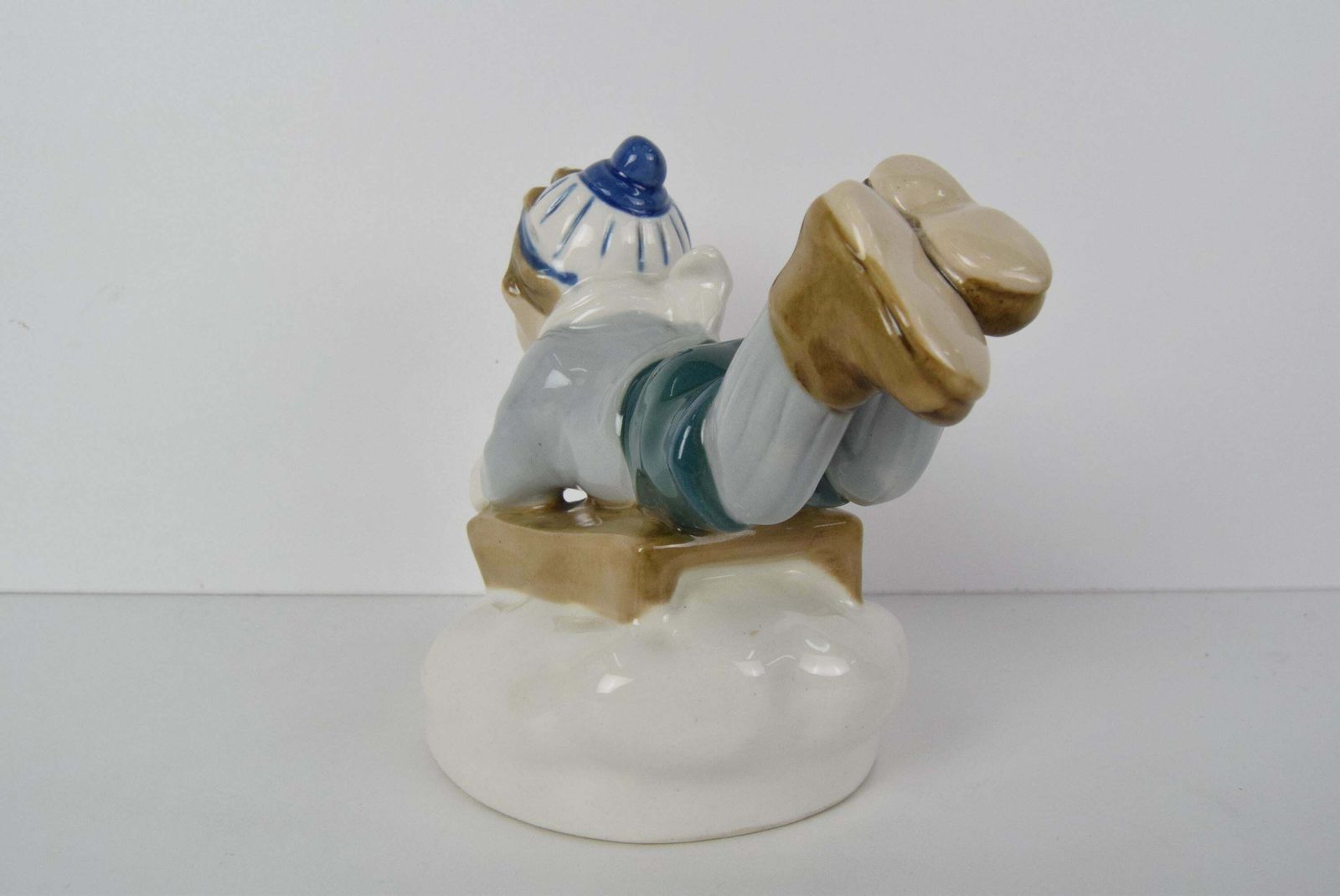 Rare Beautiful Design Porcelain Boy Figurine By Ella Strobach König/ Royal Dux photo 465.0