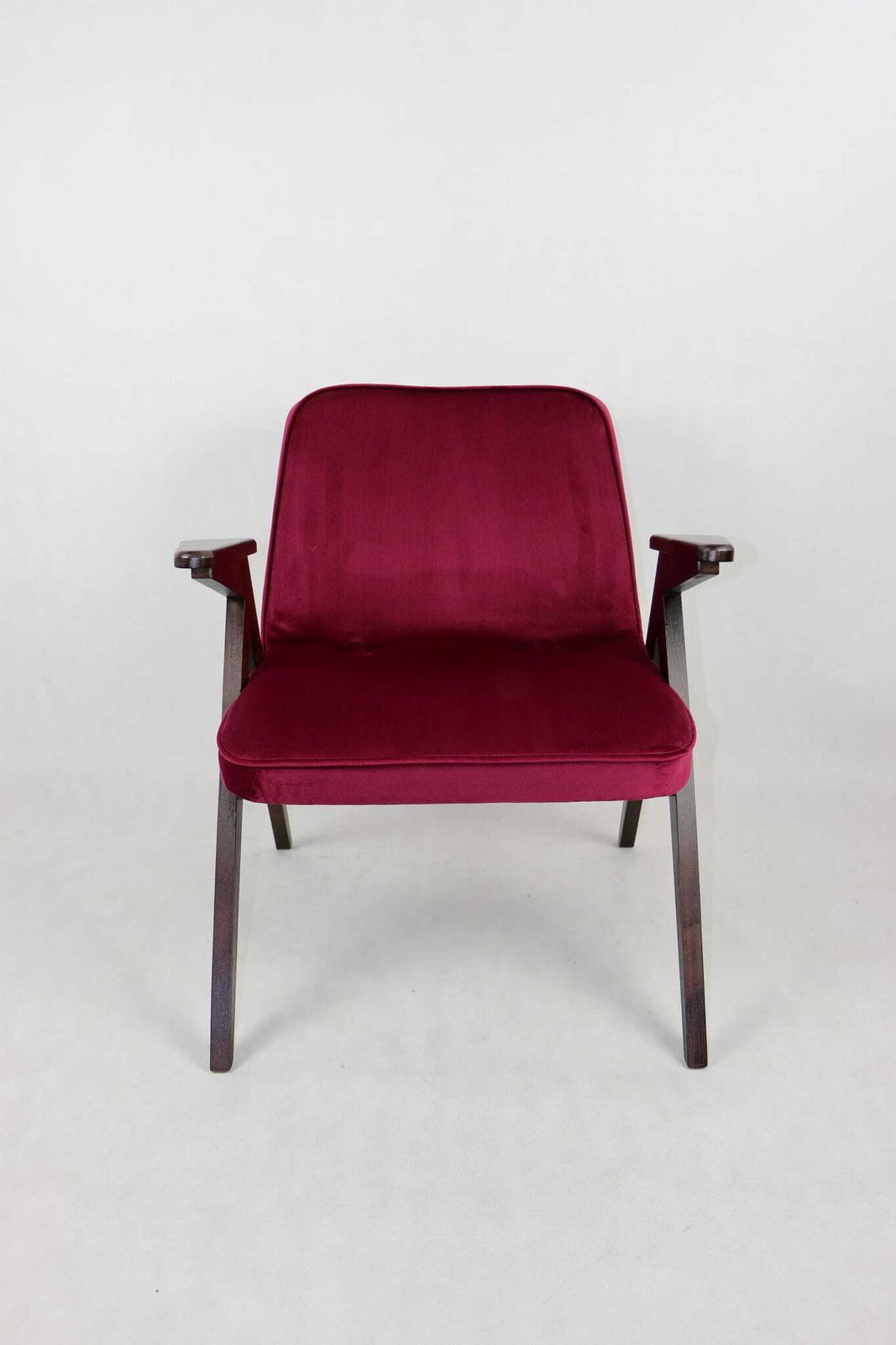 Bunny Bunny Armchair, 1970s, Burgundy, Raspberry, Designed By J.Chierowski photo furniture