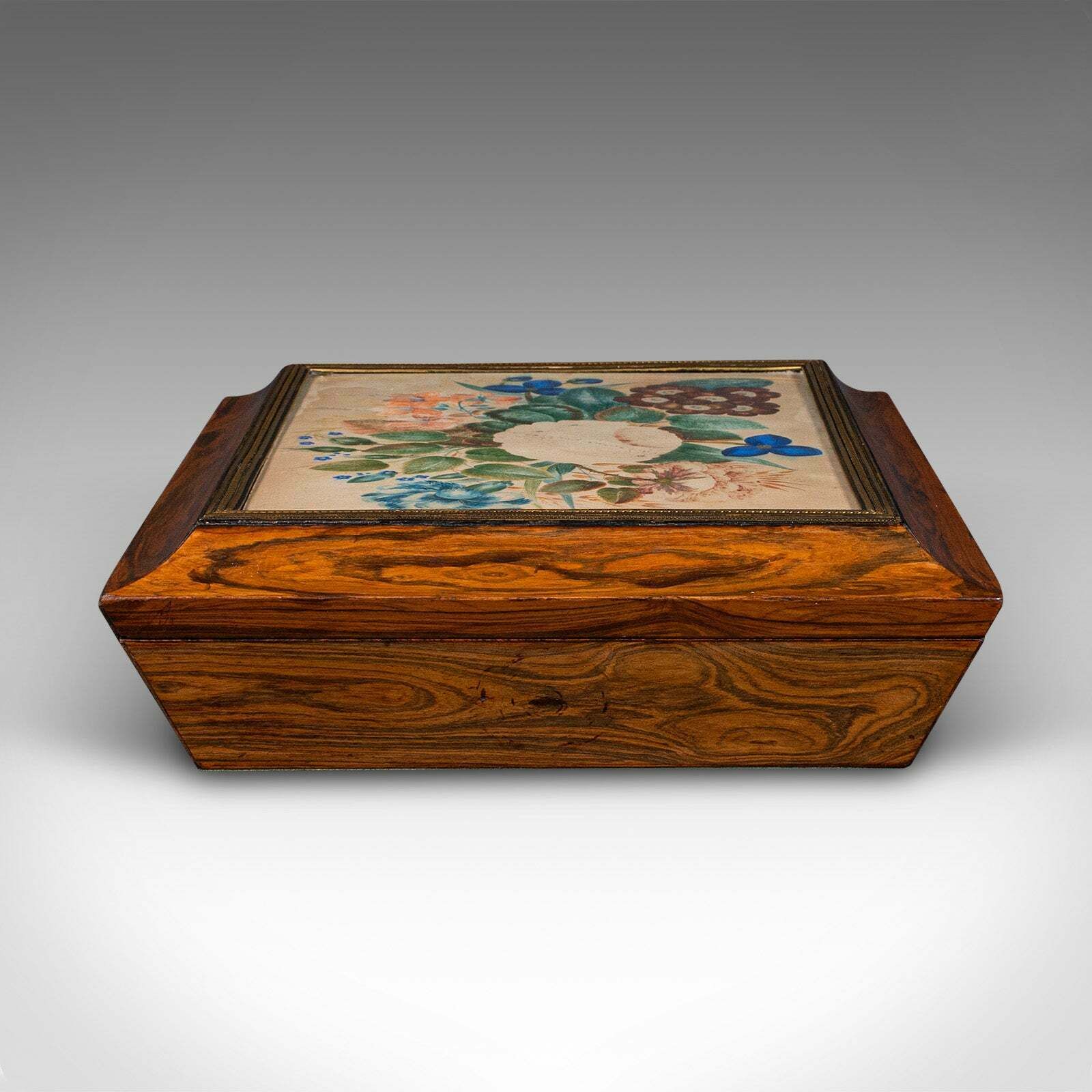 Antique Decorative Finery Box, English, Jewellery, Keepsake, Regency, Circa 1830 photo Home Decor