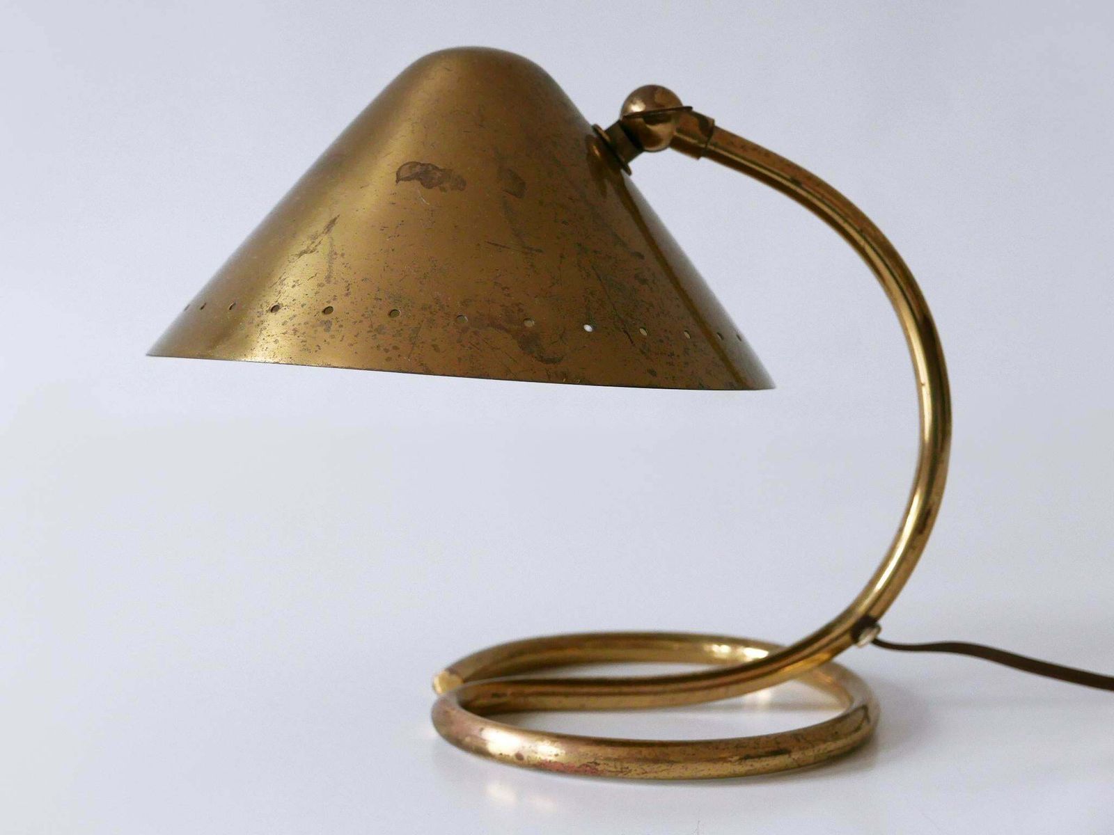 Rare And Lovely Mid Century Modern Brass Table Lamp Or Wall Light Sweden 1950s photo buy