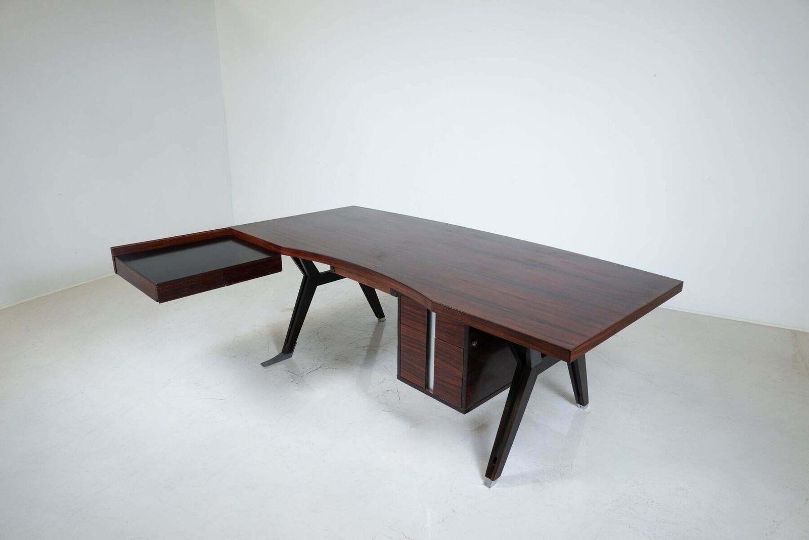 Mid Century Modern Desk By Ico Parisi For Mim Roma, Italy, 1950s photo vinterior